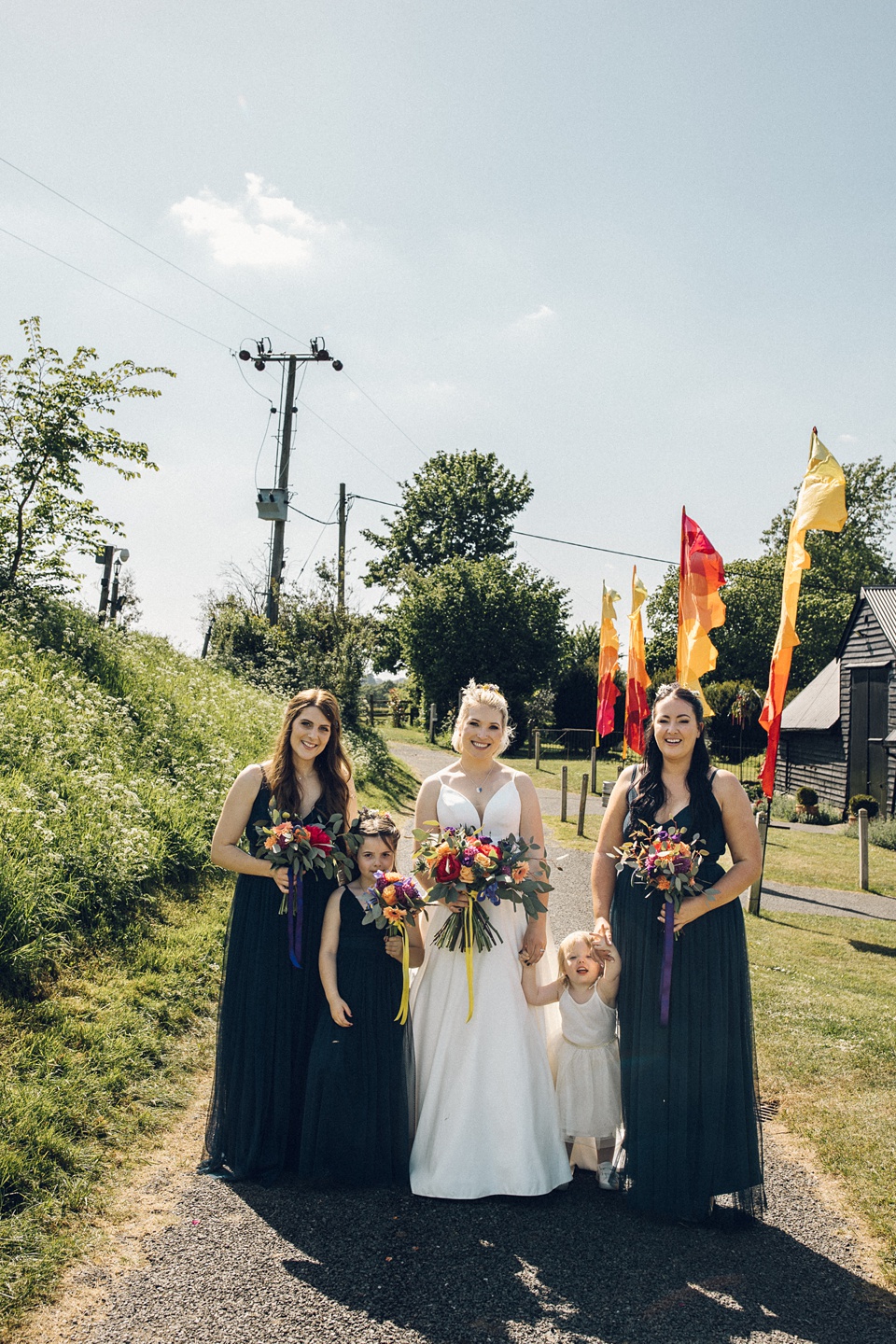 Colourful woodland wedding,Suffolk wedding photographer