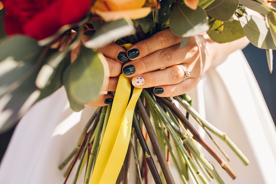 Colourful wedding photographer,Alpheton Hall Barns