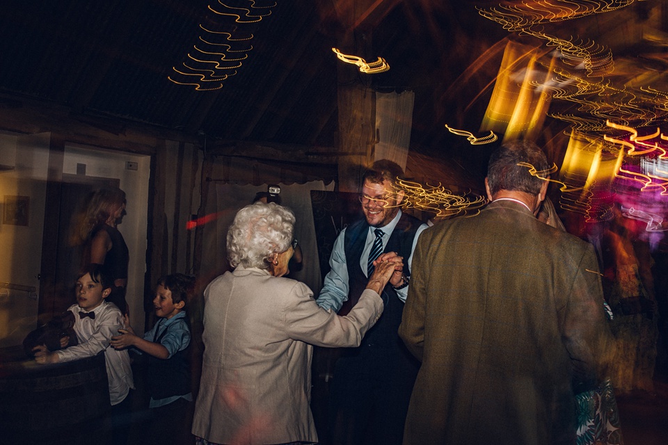 Colourful woodland wedding