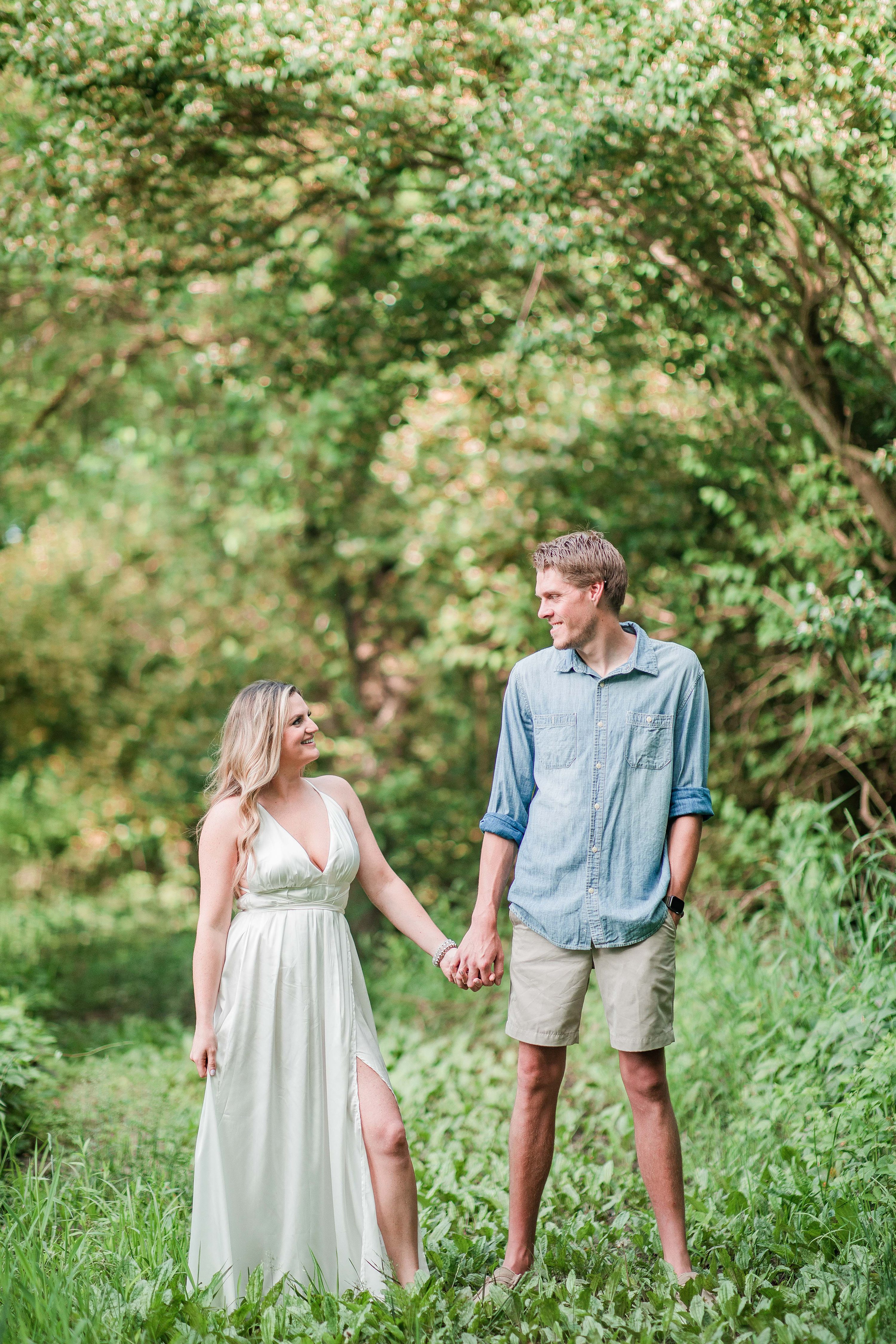 Light and Airy,Newly Engaged couple in love