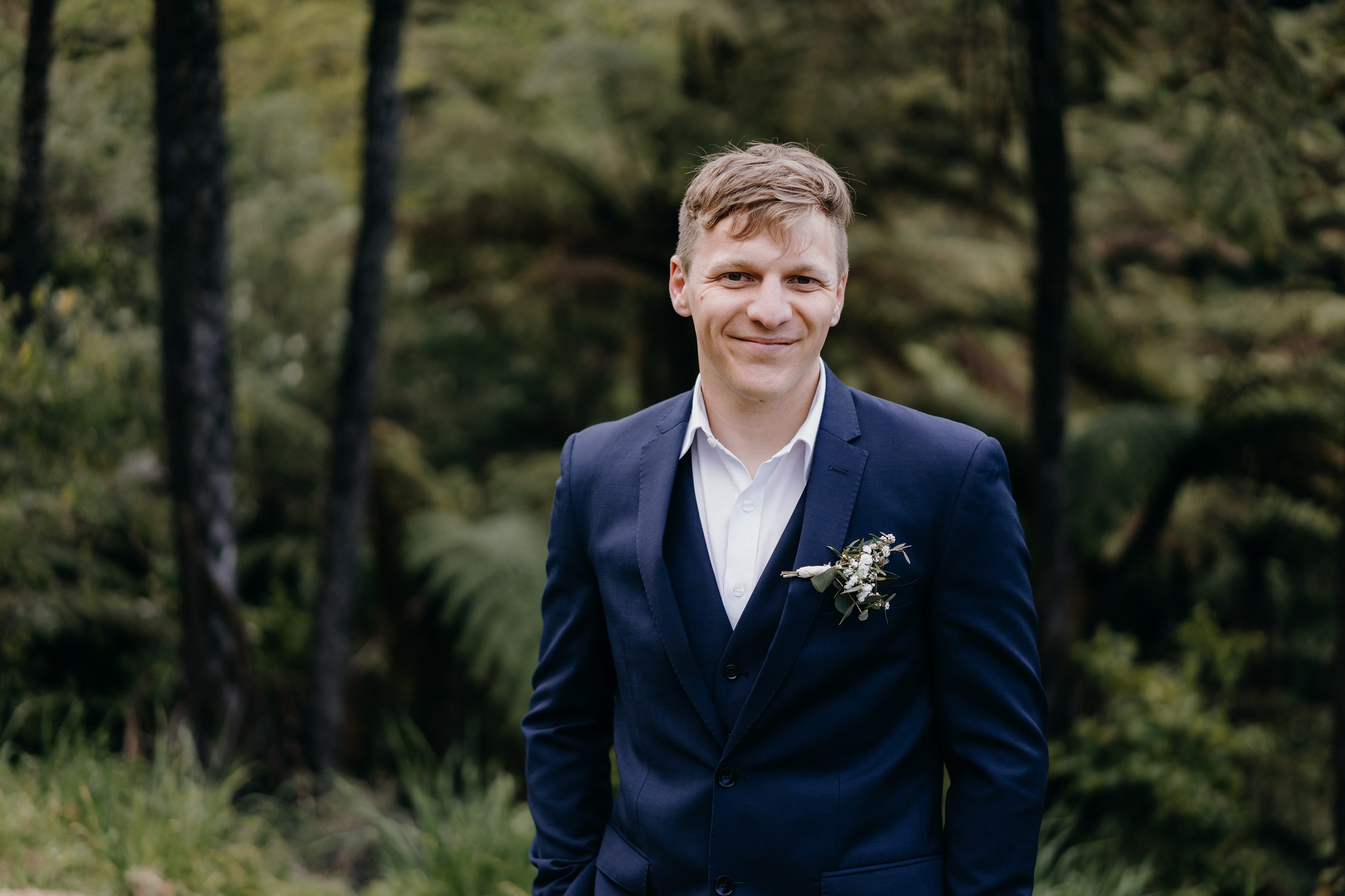 New Zealand Wedding Photographer,Intimate Wedding NZ,Groom