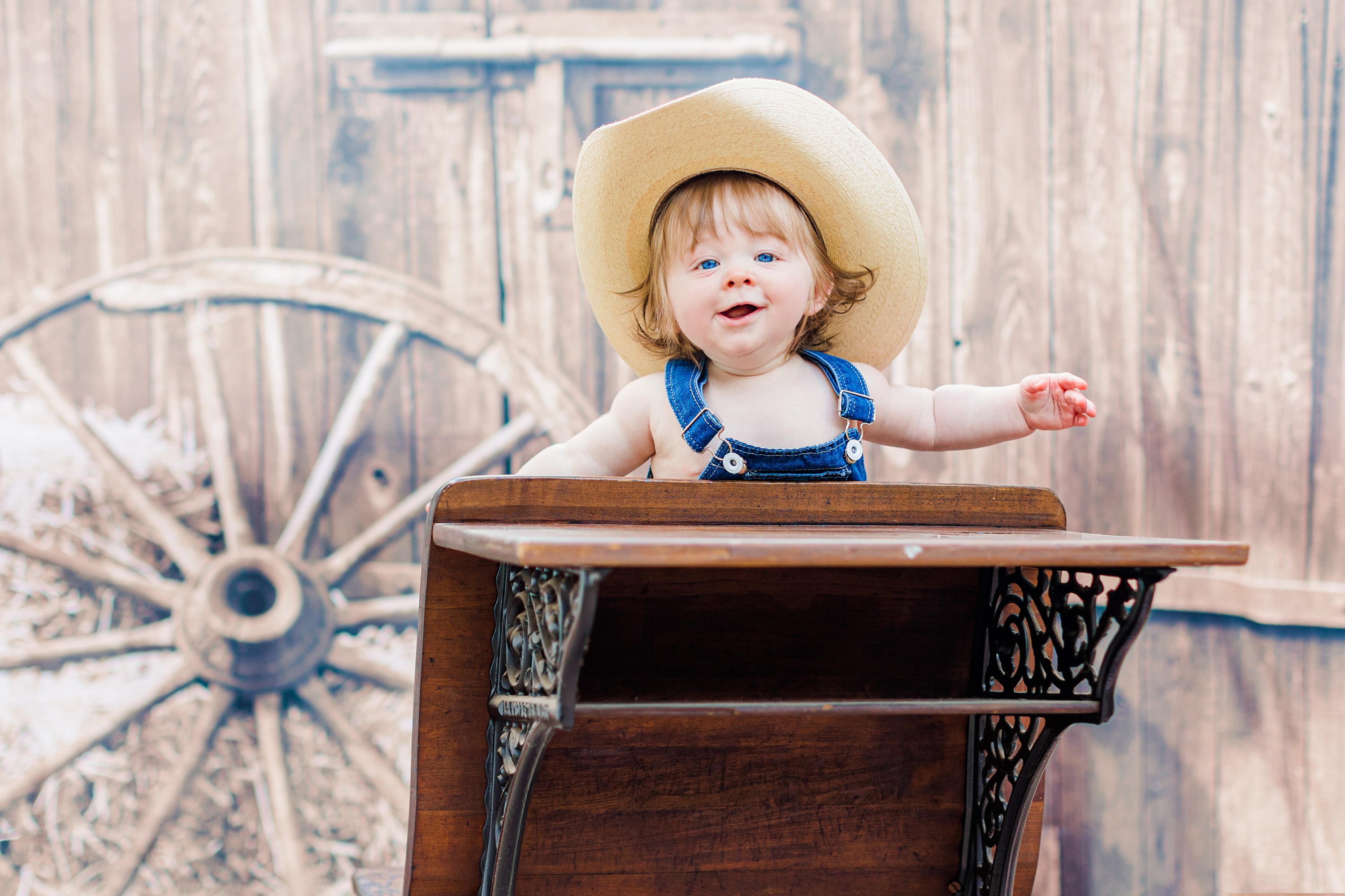 Maverick's 6-Month Half Birthday Milestone  Cowboy Themed -  www.