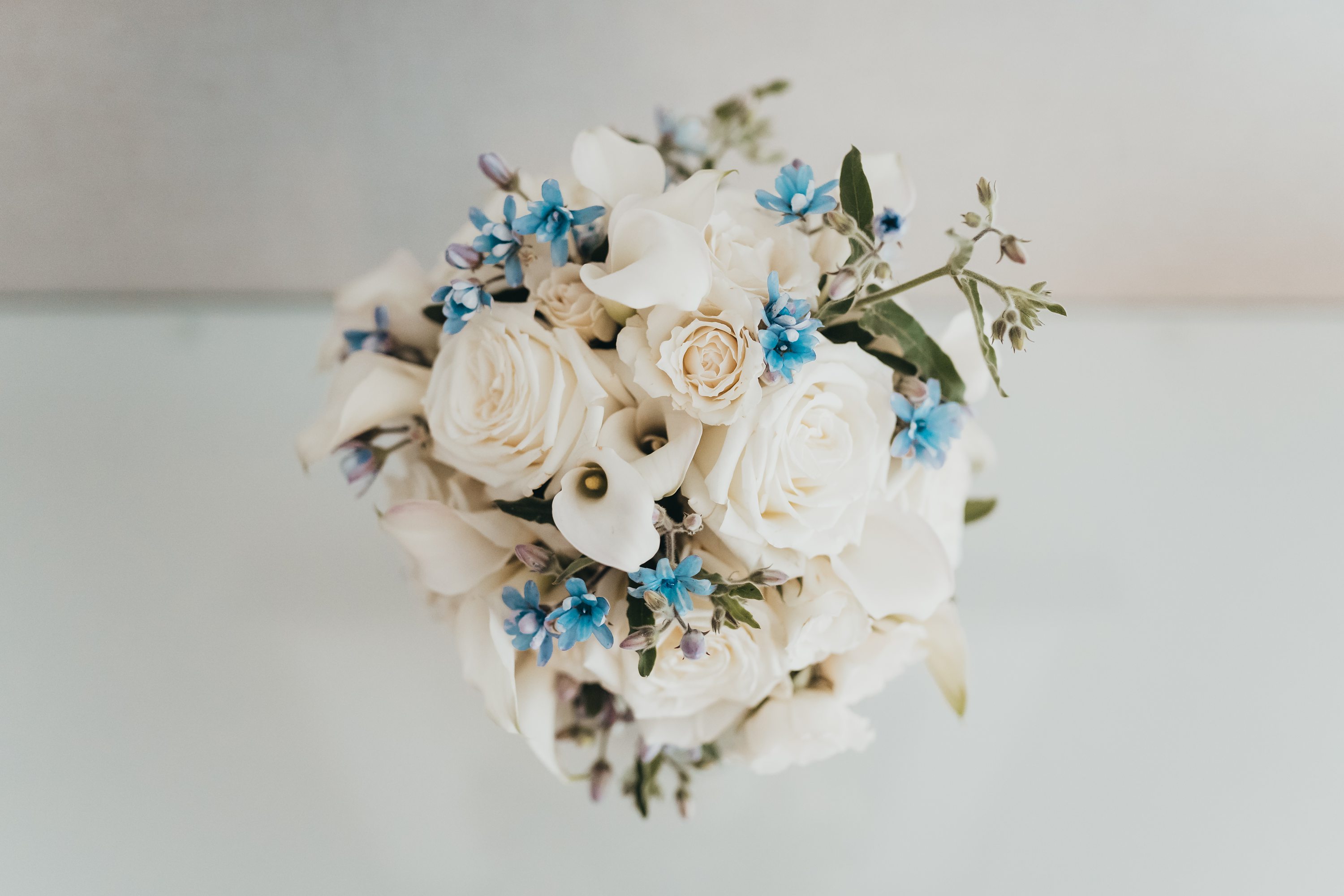Worcester Wedding Photographer,2020 covid wedding,white roses and blue accent flowers,artistic blossoms boston