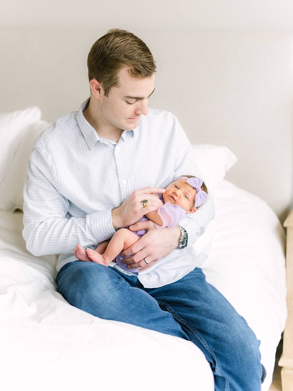 Example Shoot Title Tag modern in-home baby photos