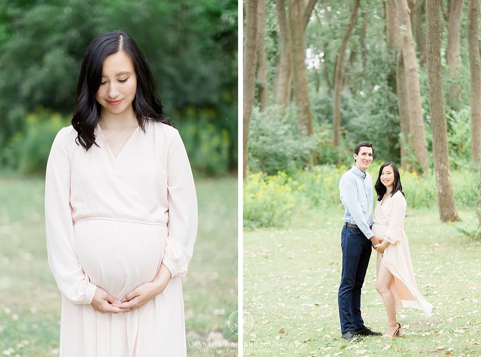 Light, Bright, Airy Style of Outdoor Maternity Photography in