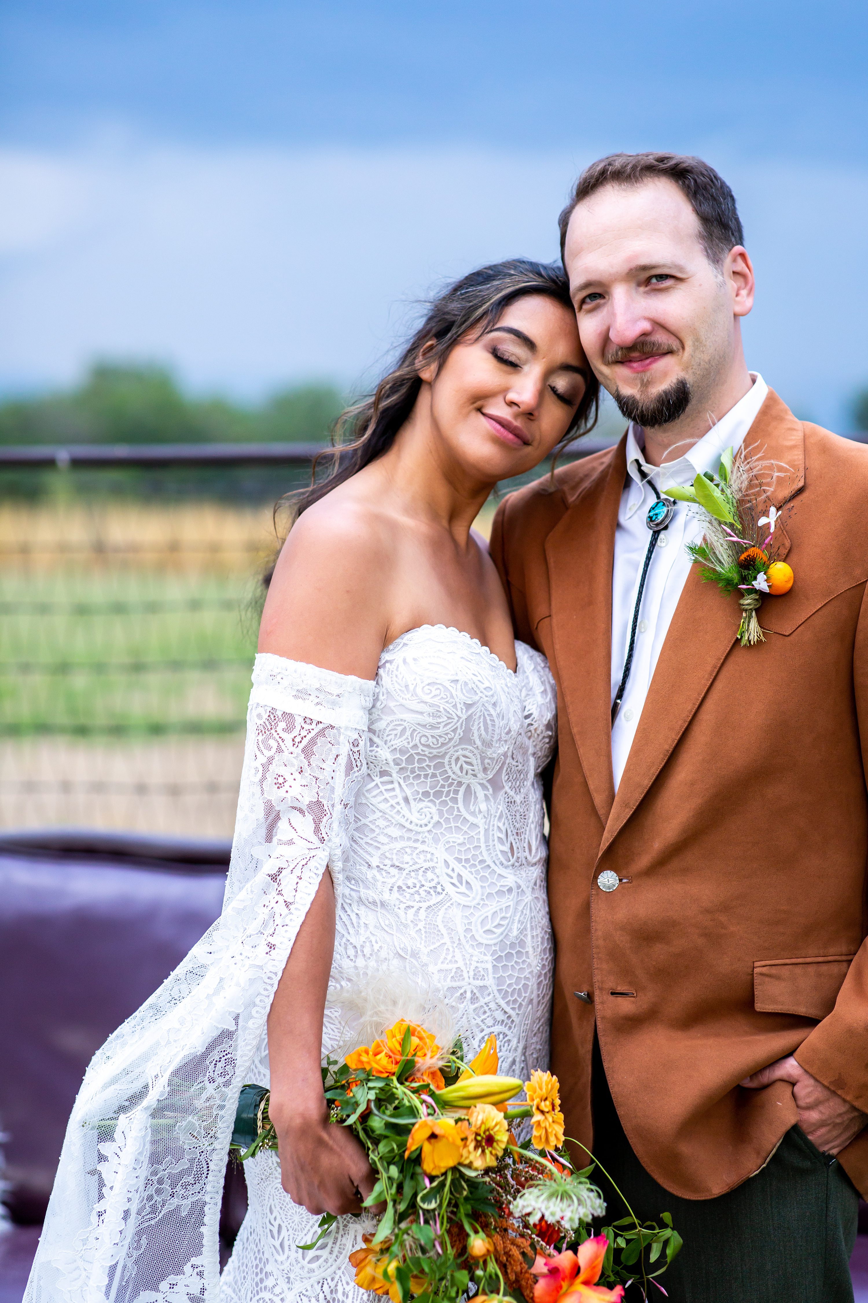 Boho Colorful Colorado Wedding with 