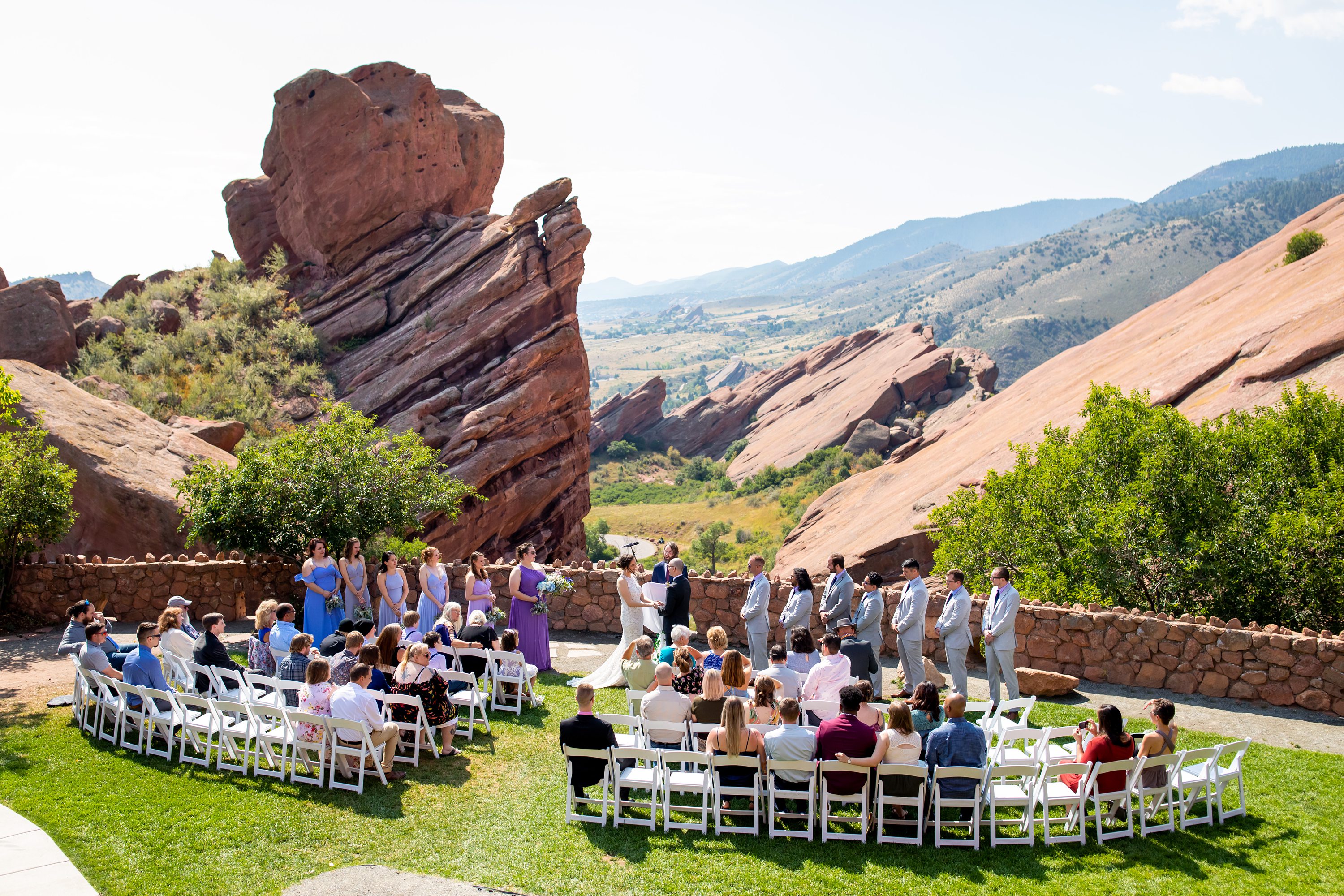 Classic Red Rocks Summer Wedding Colorado Wedding Photographer Colorado Wedding Photographer Hillary Shedd Photography