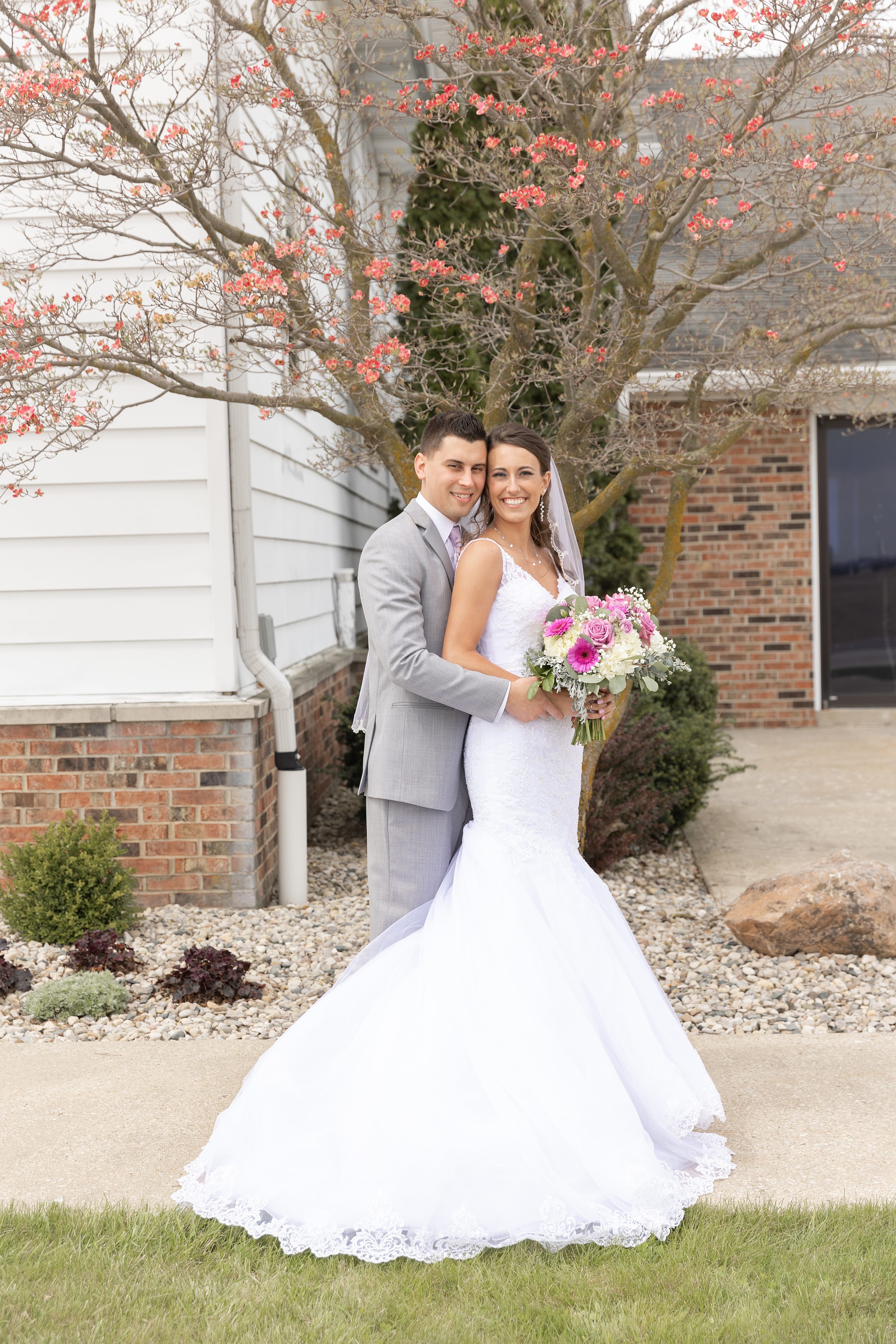 spring blossom wedding,howard-miami mennonite church