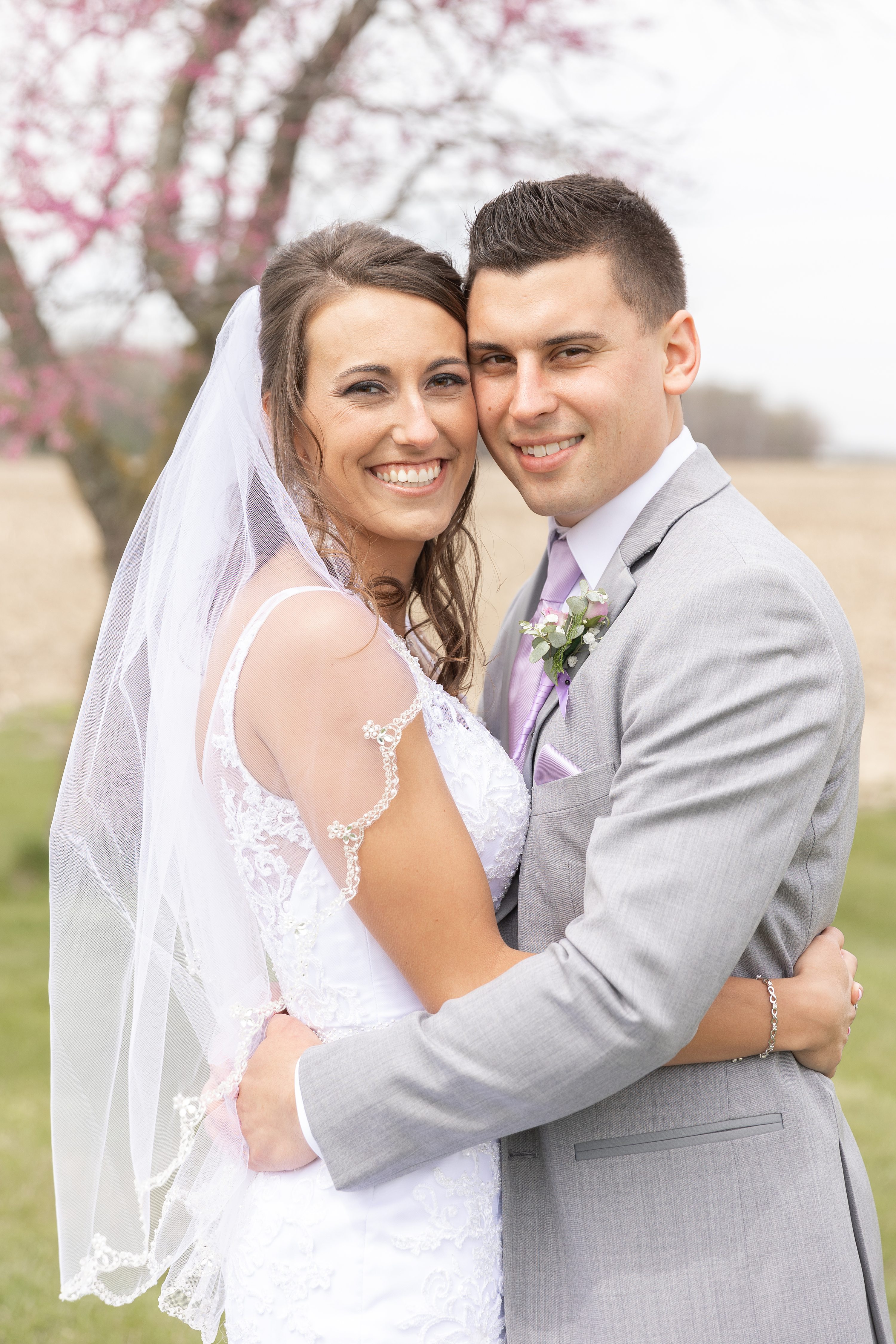 northern indiana wedding photographer,spring blossom wedding