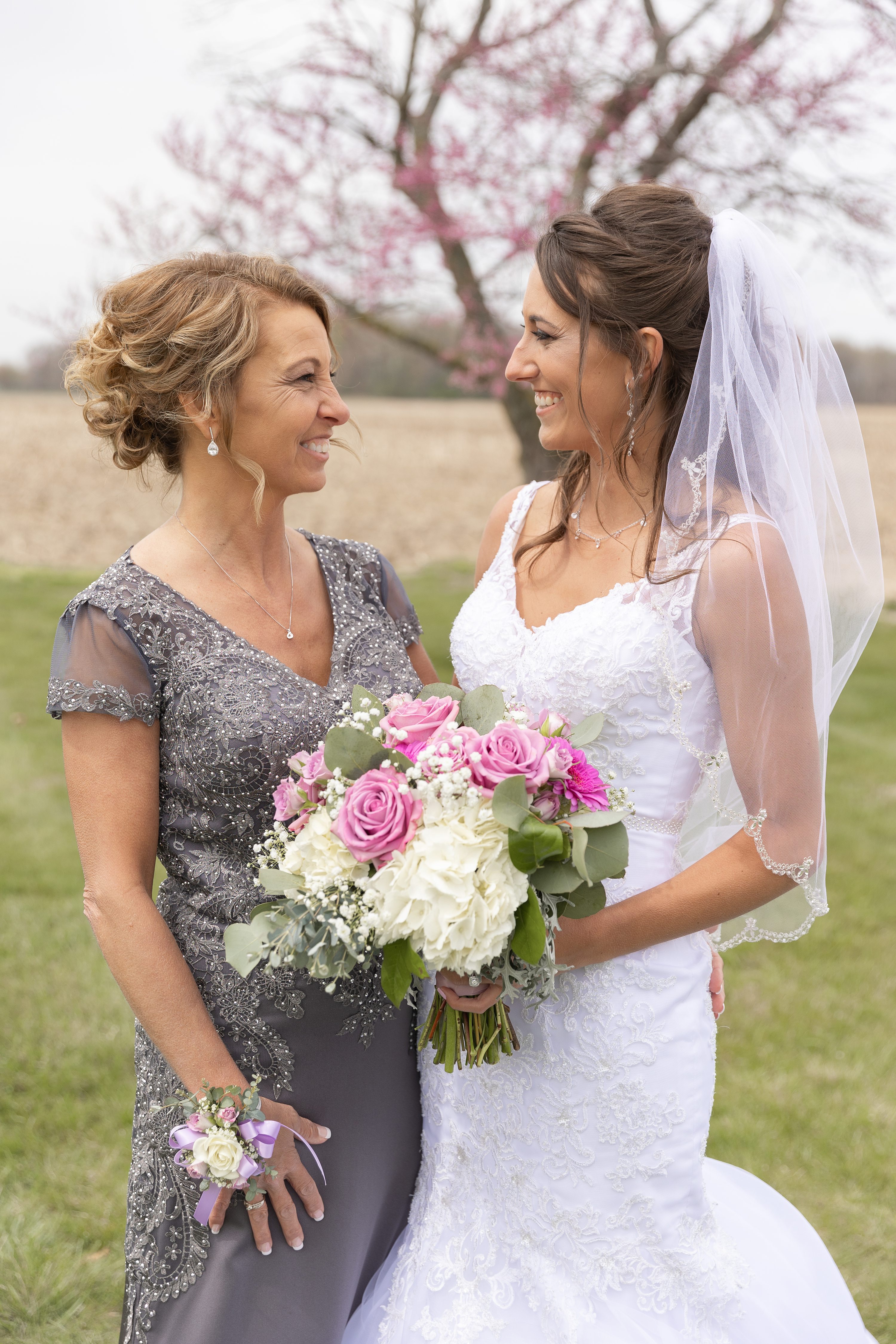 northern indiana wedding photographer,spring blossom wedding