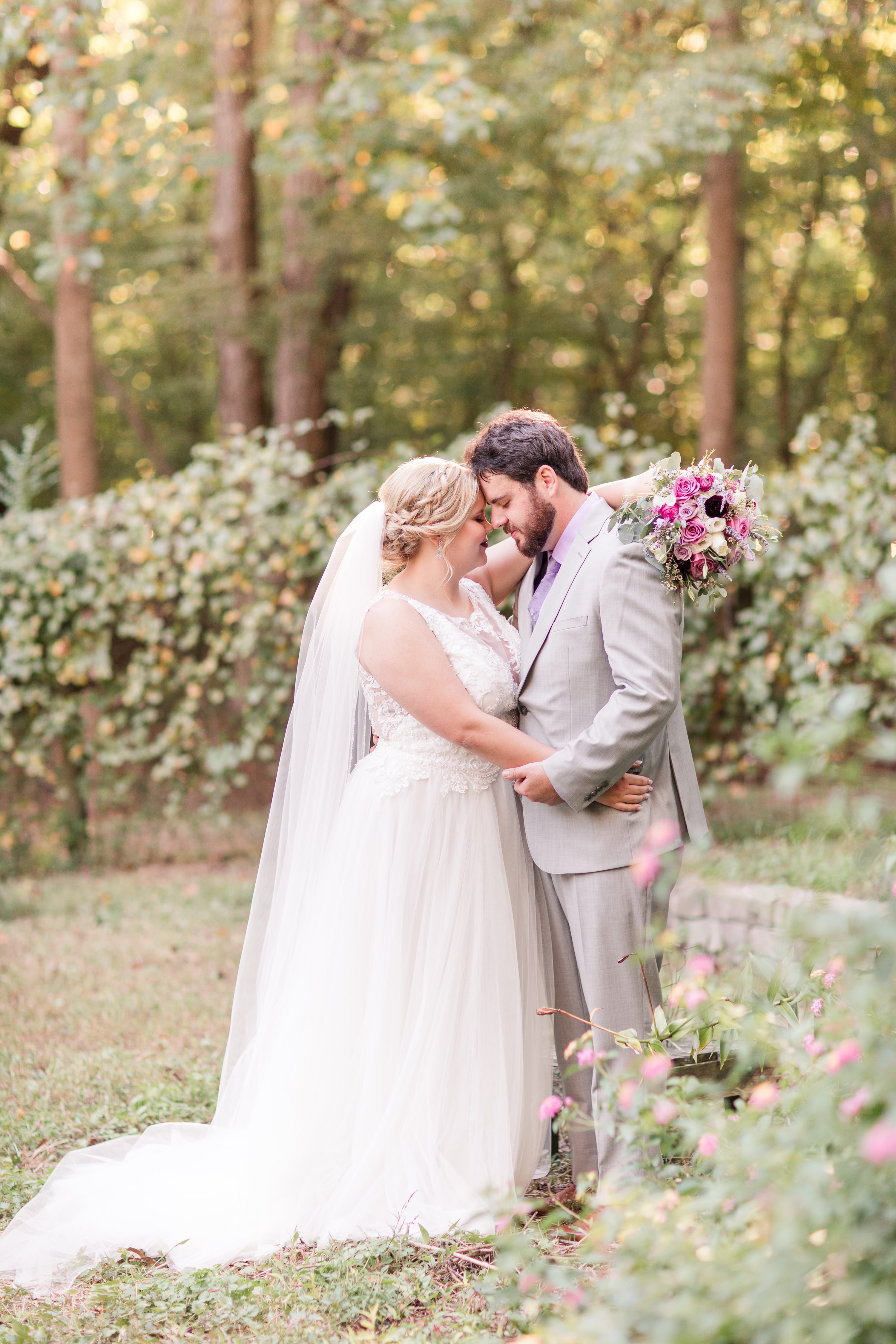 Purple bridemaids dresses, Southern Pines Photograher