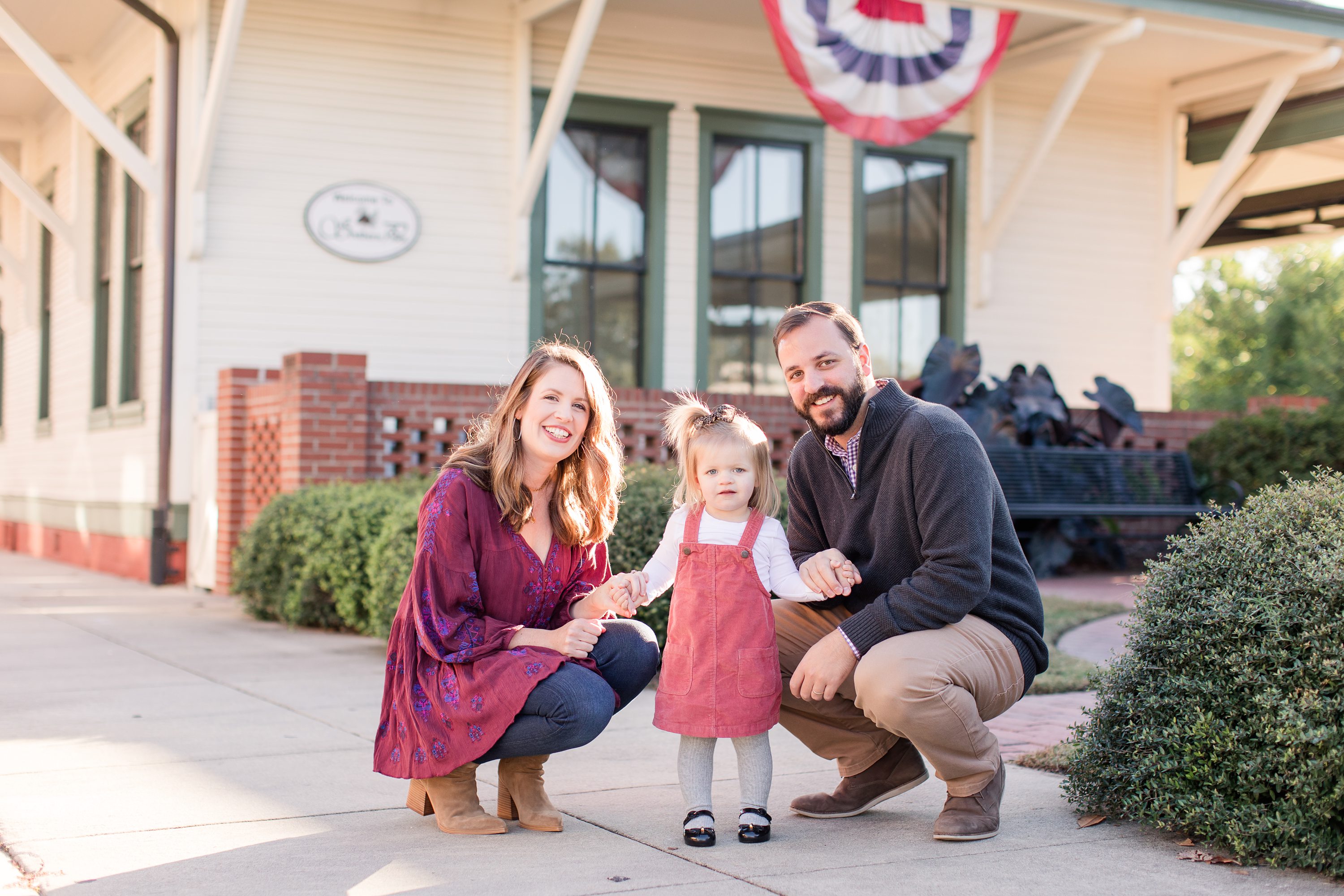 Jennifer B. Photography  Downtown Family Session in Southern Pines NC