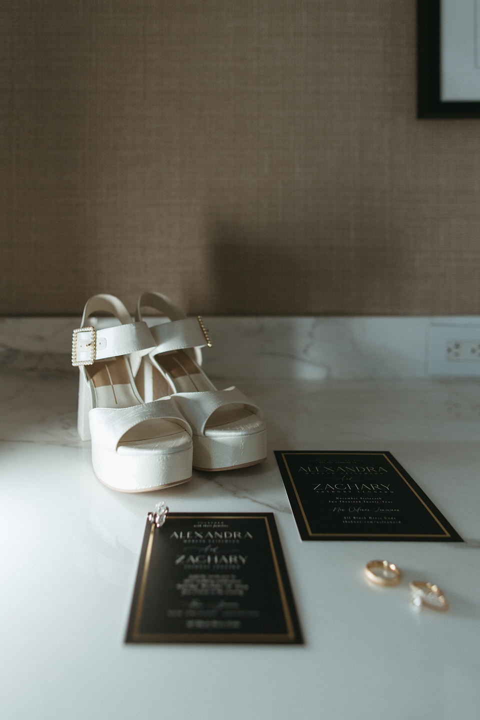 The Four Seasons courtyard set up for an intimate outdoor wedding ceremony.,Houston Wedding