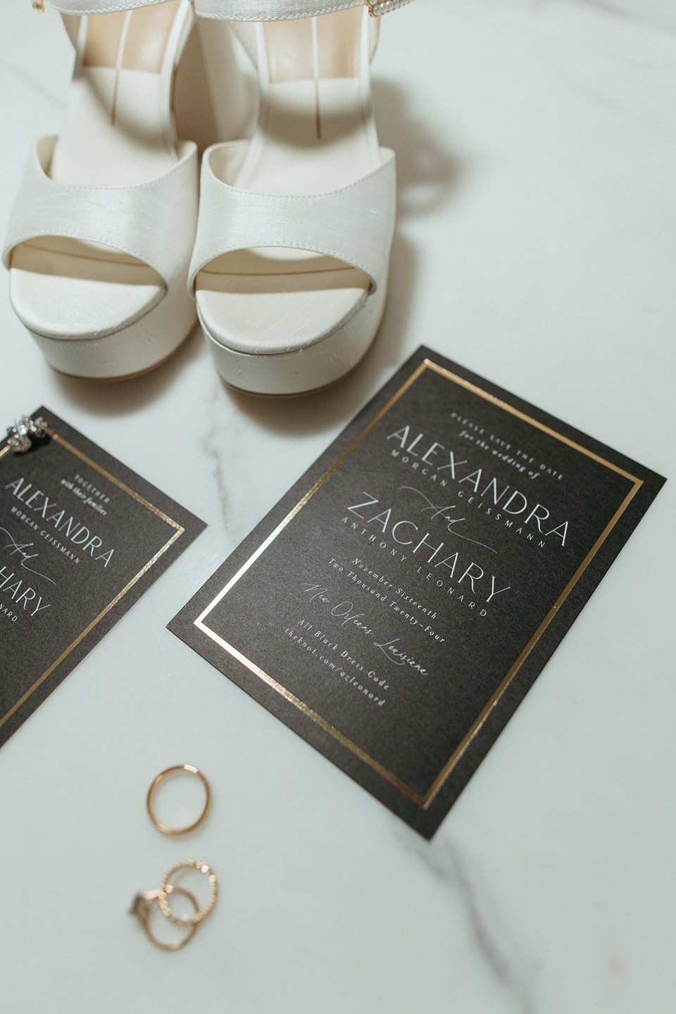 Four Seasons New Orleans,Bride Alexandra in her Vagabond Bridal gown holding a romantic bouquet by Leaf and Petal