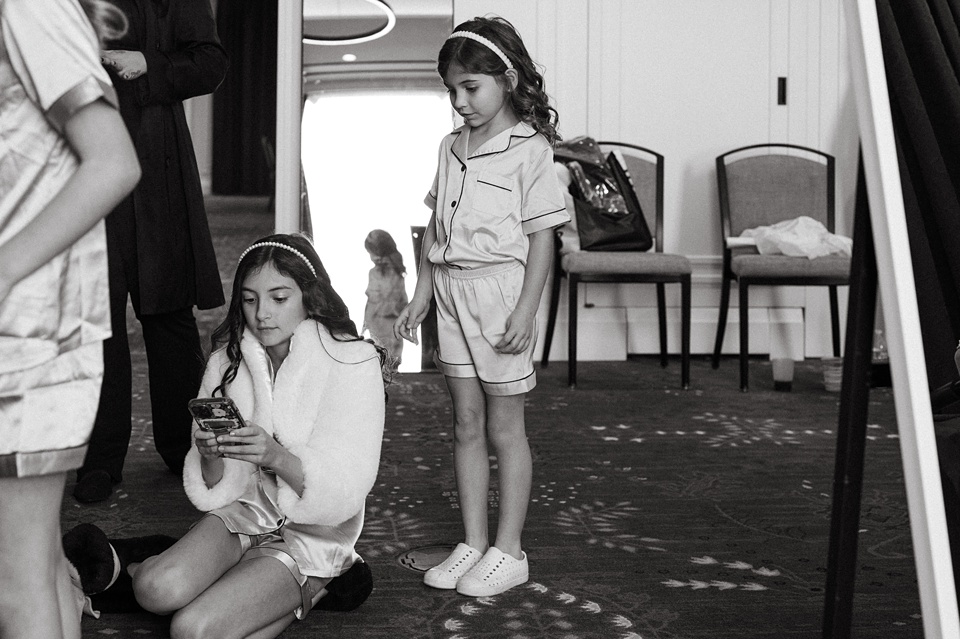 Bride and groom exchanging vows in the courtyard of the Four Seasons New Orleans.,Houston Wedding