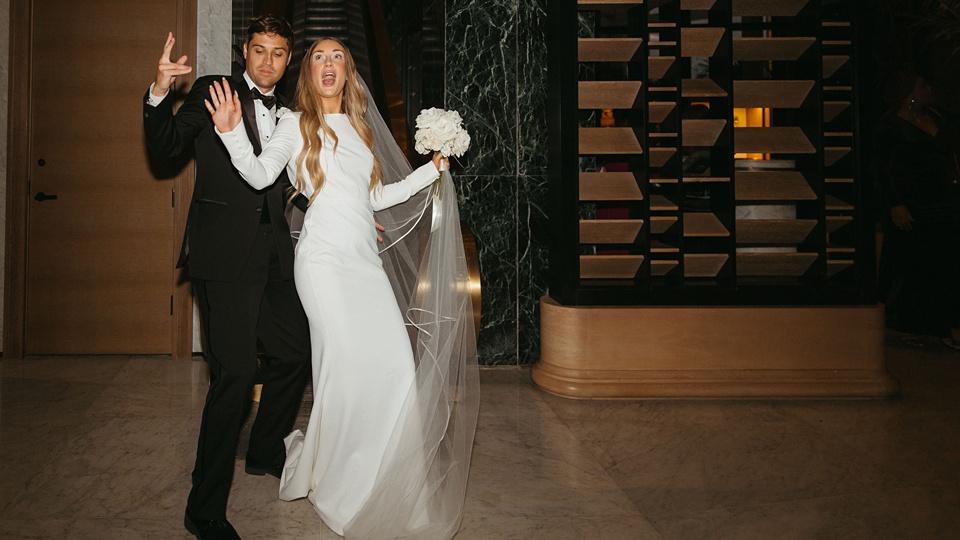 Nola Wedding,The Four Seasons courtyard set up for an intimate outdoor wedding ceremony.