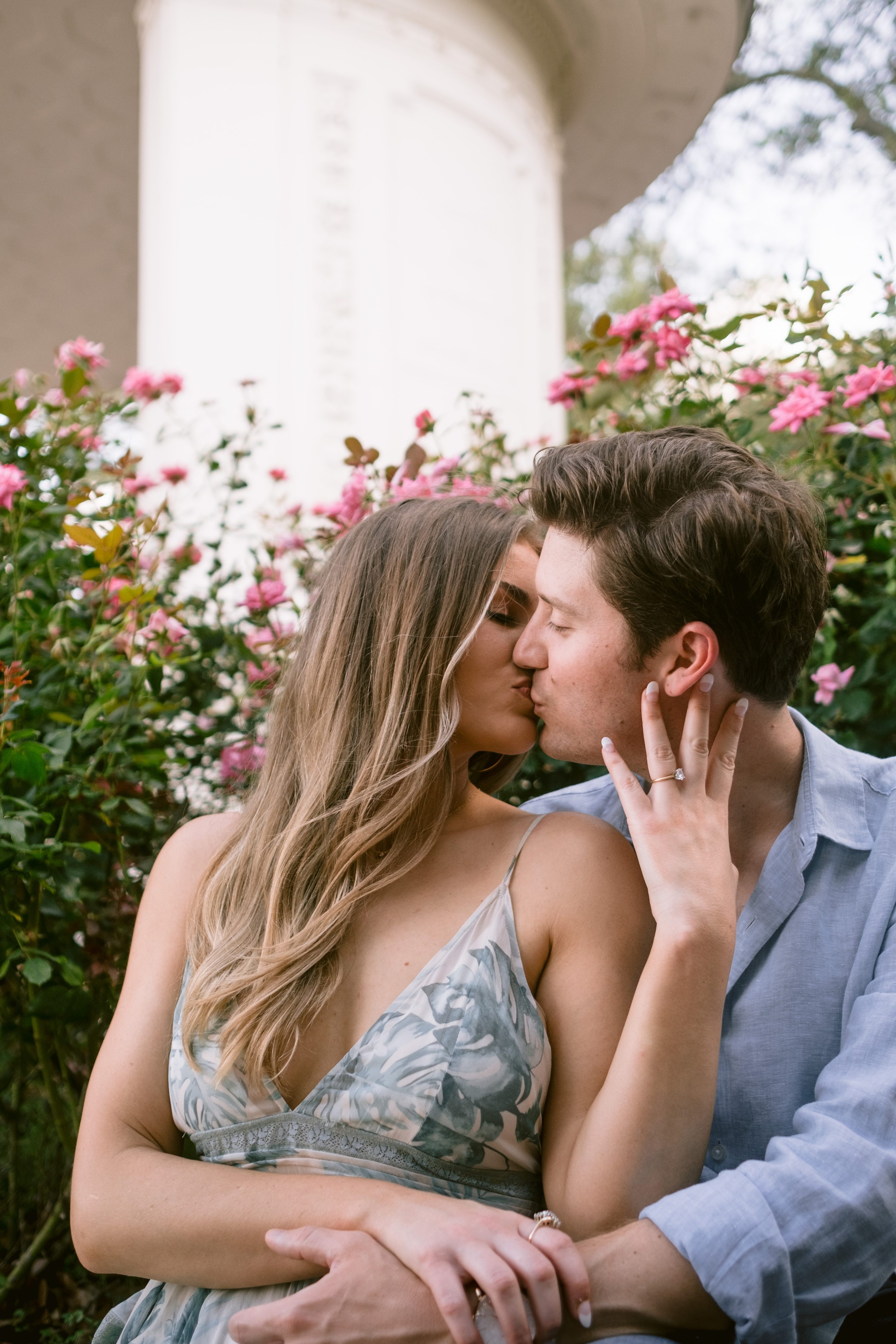 sunny engagement photos,new orleans levee