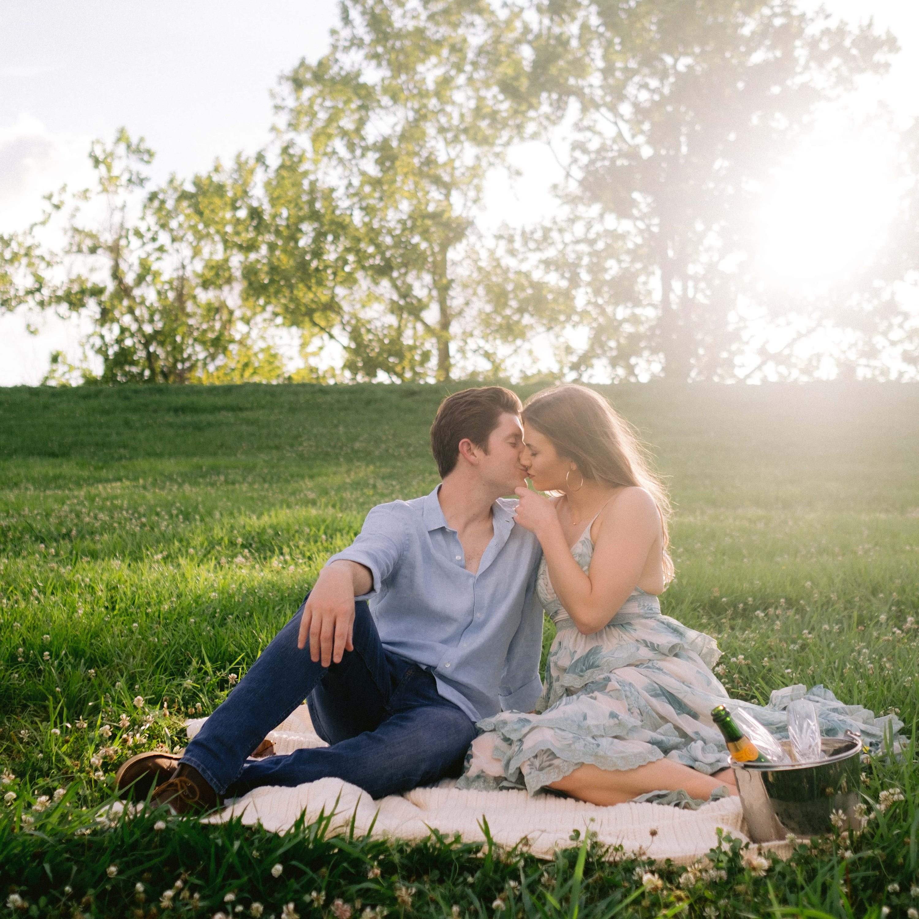 New Orleans Engagement Session,Engagement photos at the fly