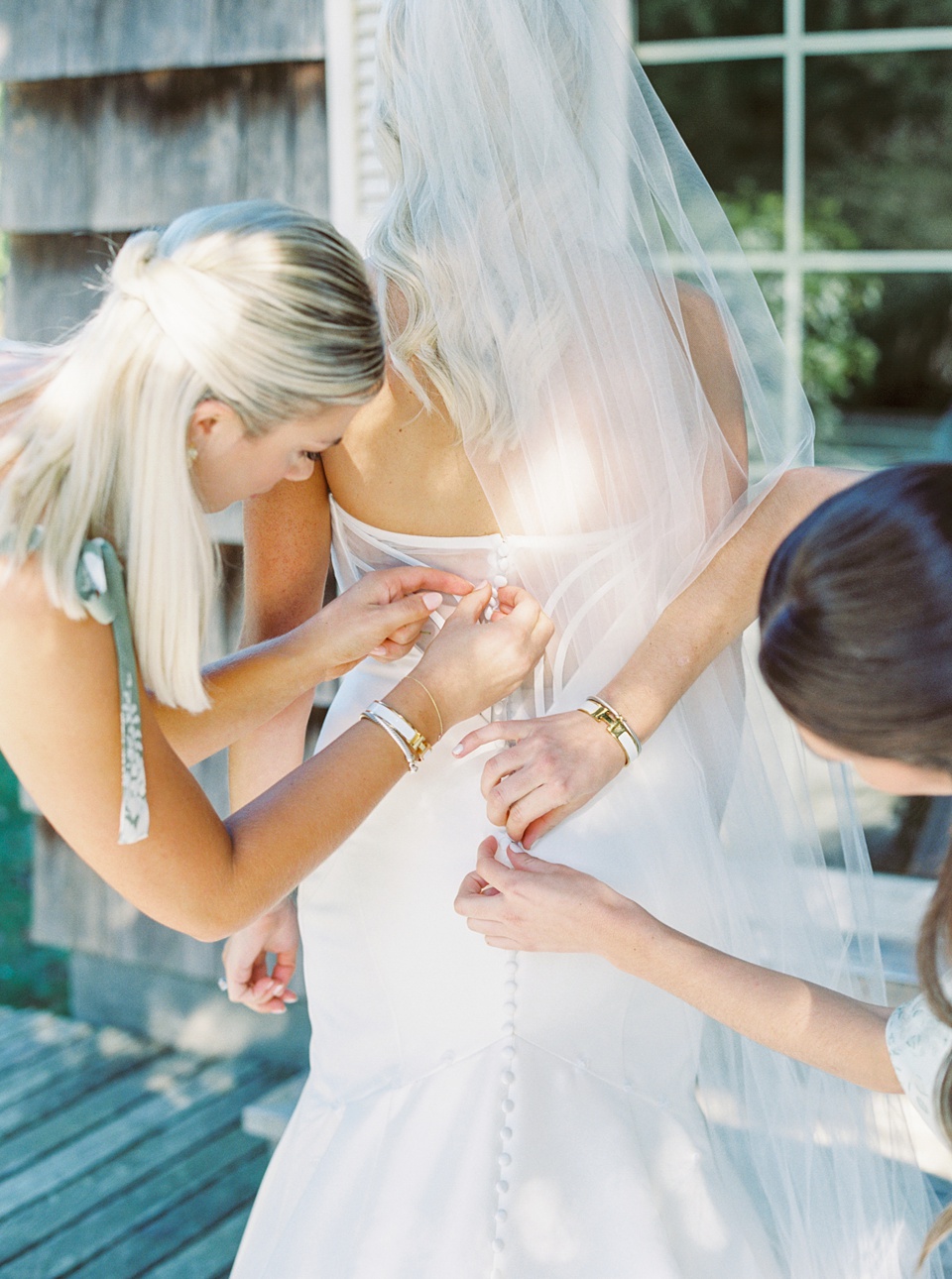 bride wearing gloves,Wollfer Estate