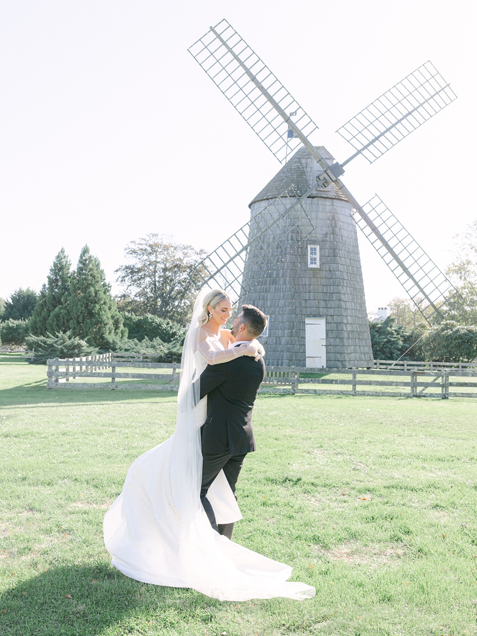 bride wearing gloves
