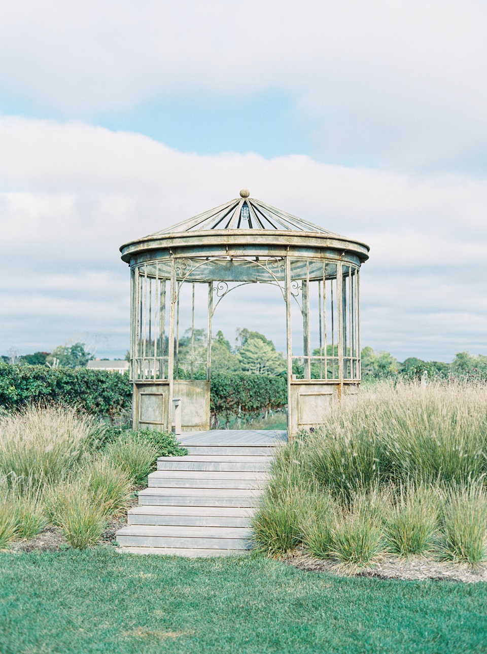 bride wearing gloves,mismatching bridesmaids