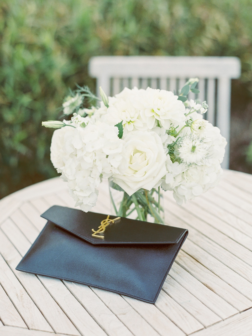 Green and white wedding,autumn