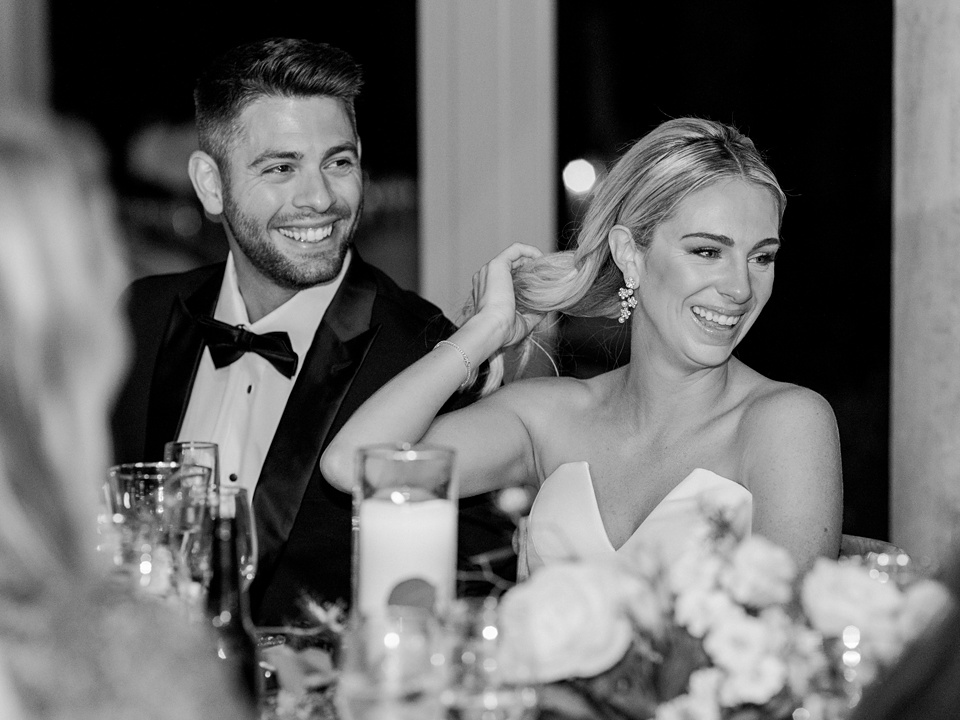 bride wearing gloves