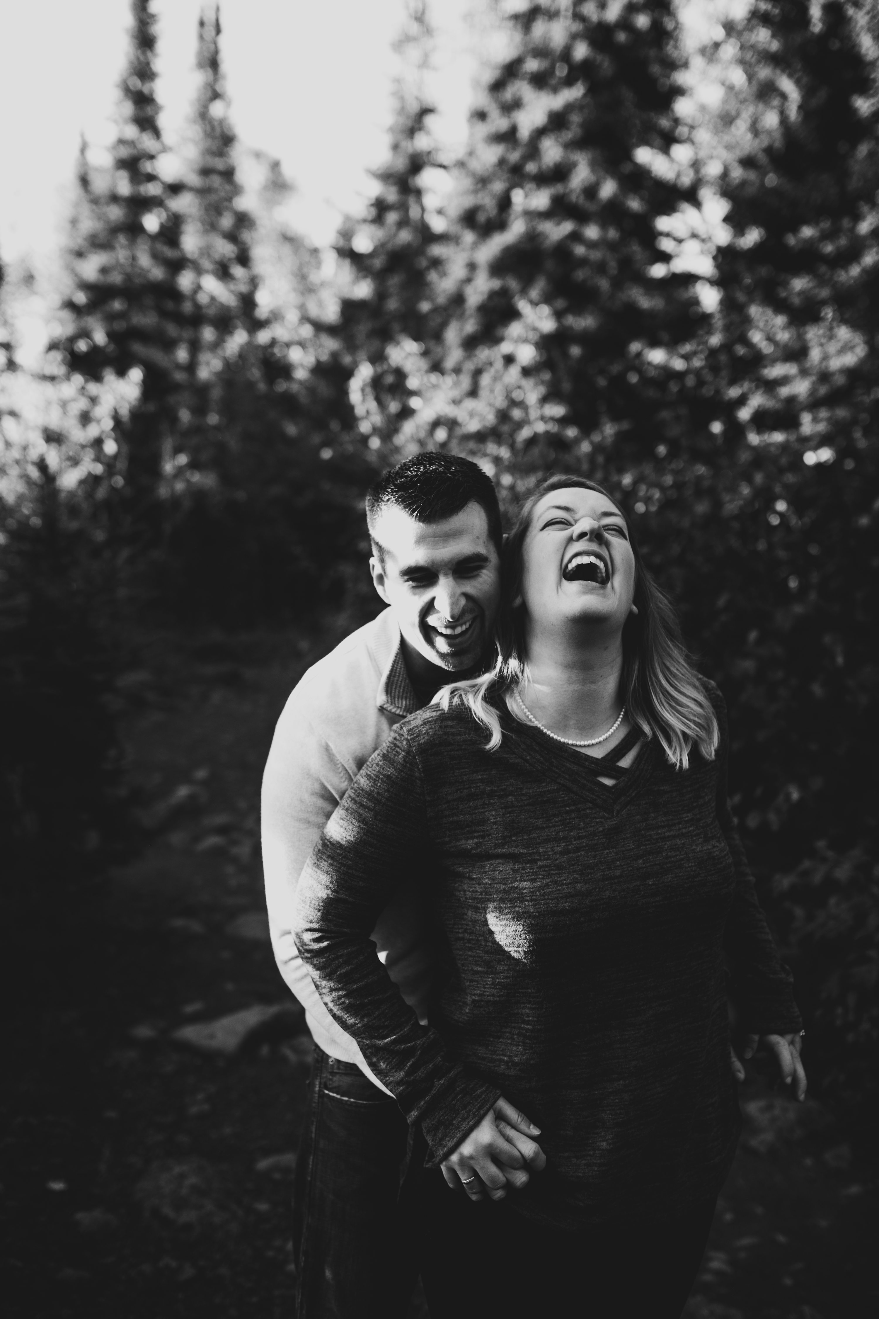 outdoor engagement session,woodsy engagement session,gooseberry falls engagement session,gooseberry falls state park,north shore engagement session