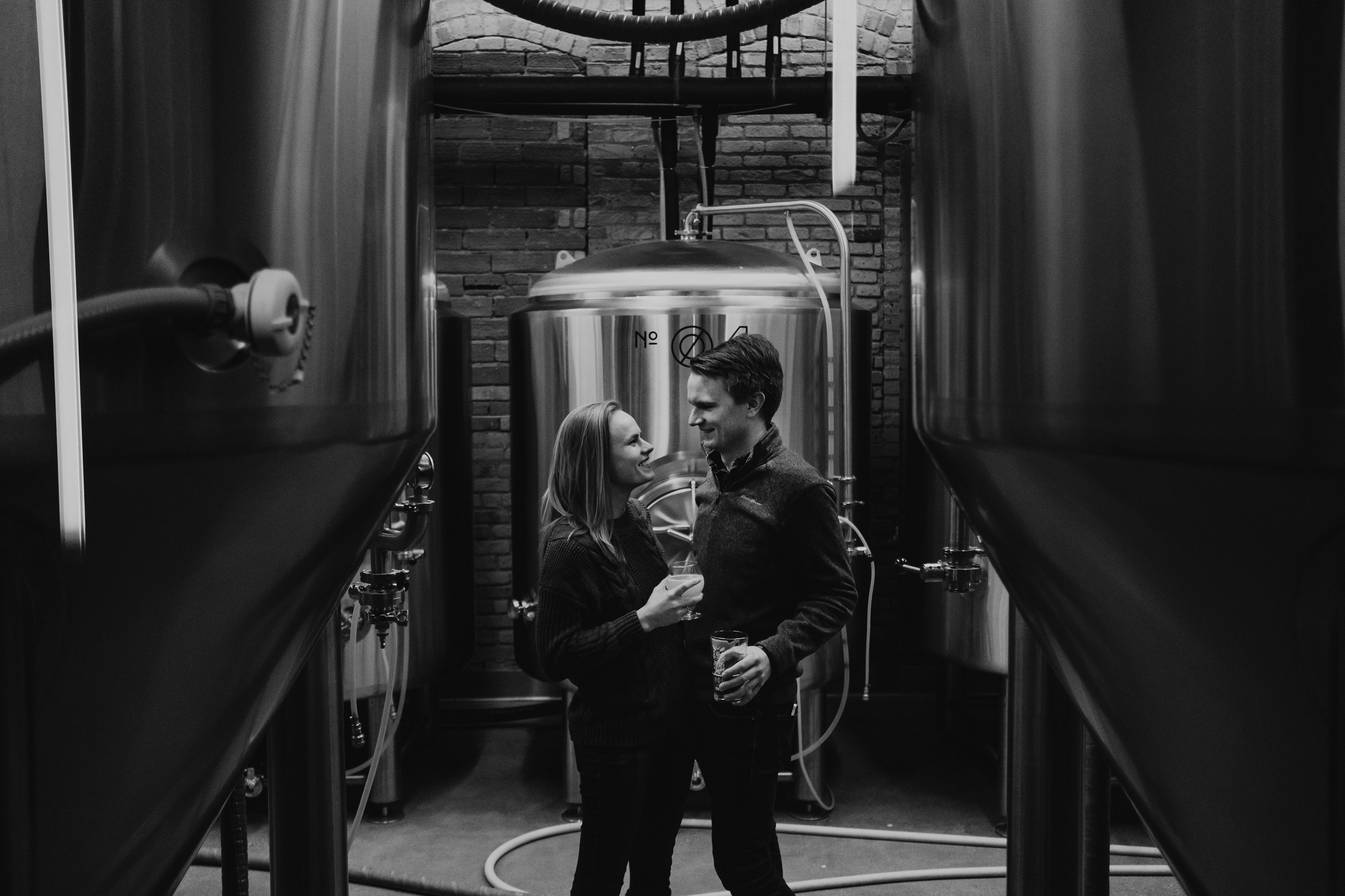 brewery engagement session,minneapolis engagement session,saint anthony main engagement session,wilde cafe engagement session,saint anthony main minneapolis,minneapolis wedding photographer