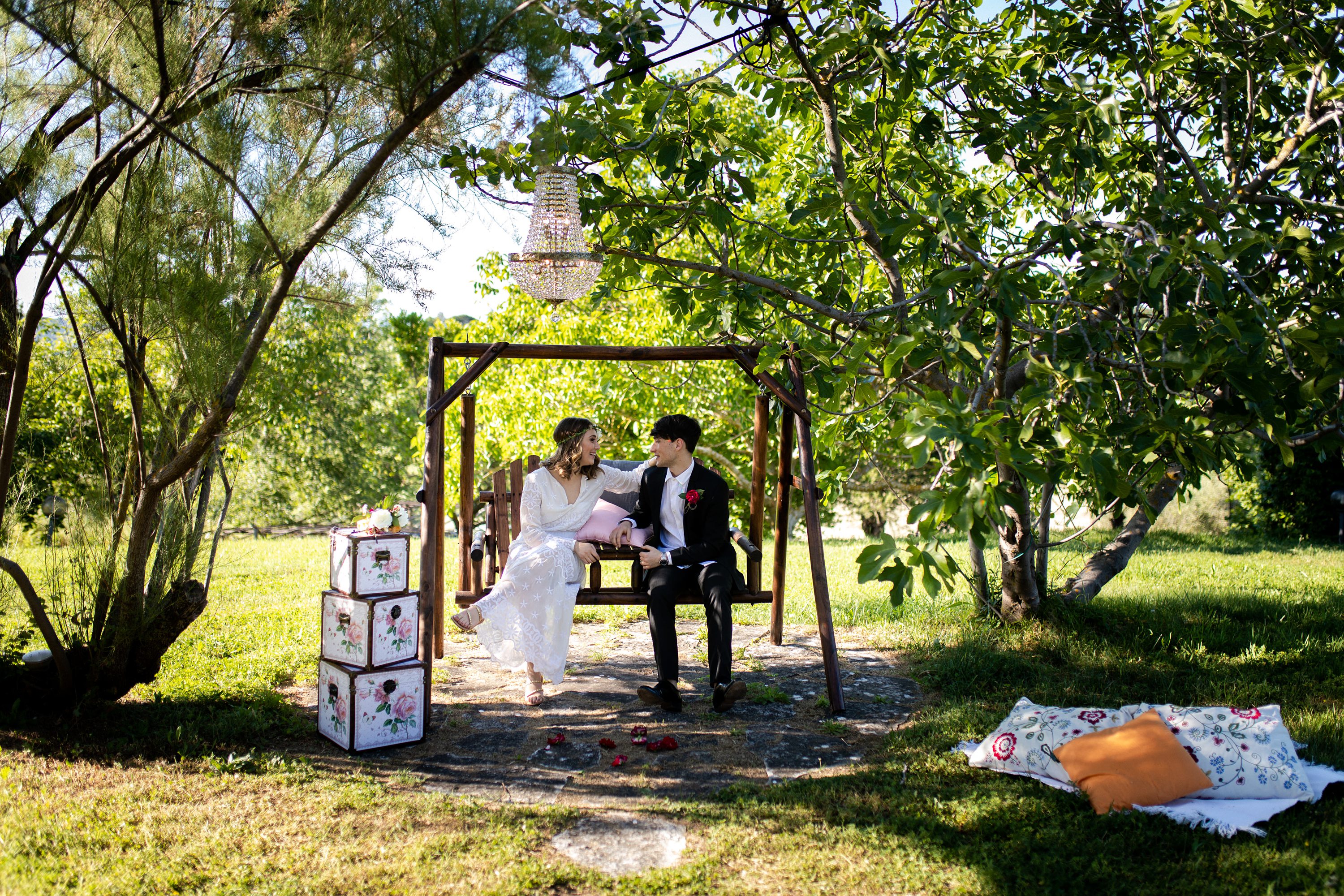 Bohémien elopement al Relais Ortaglia di Montepulciano