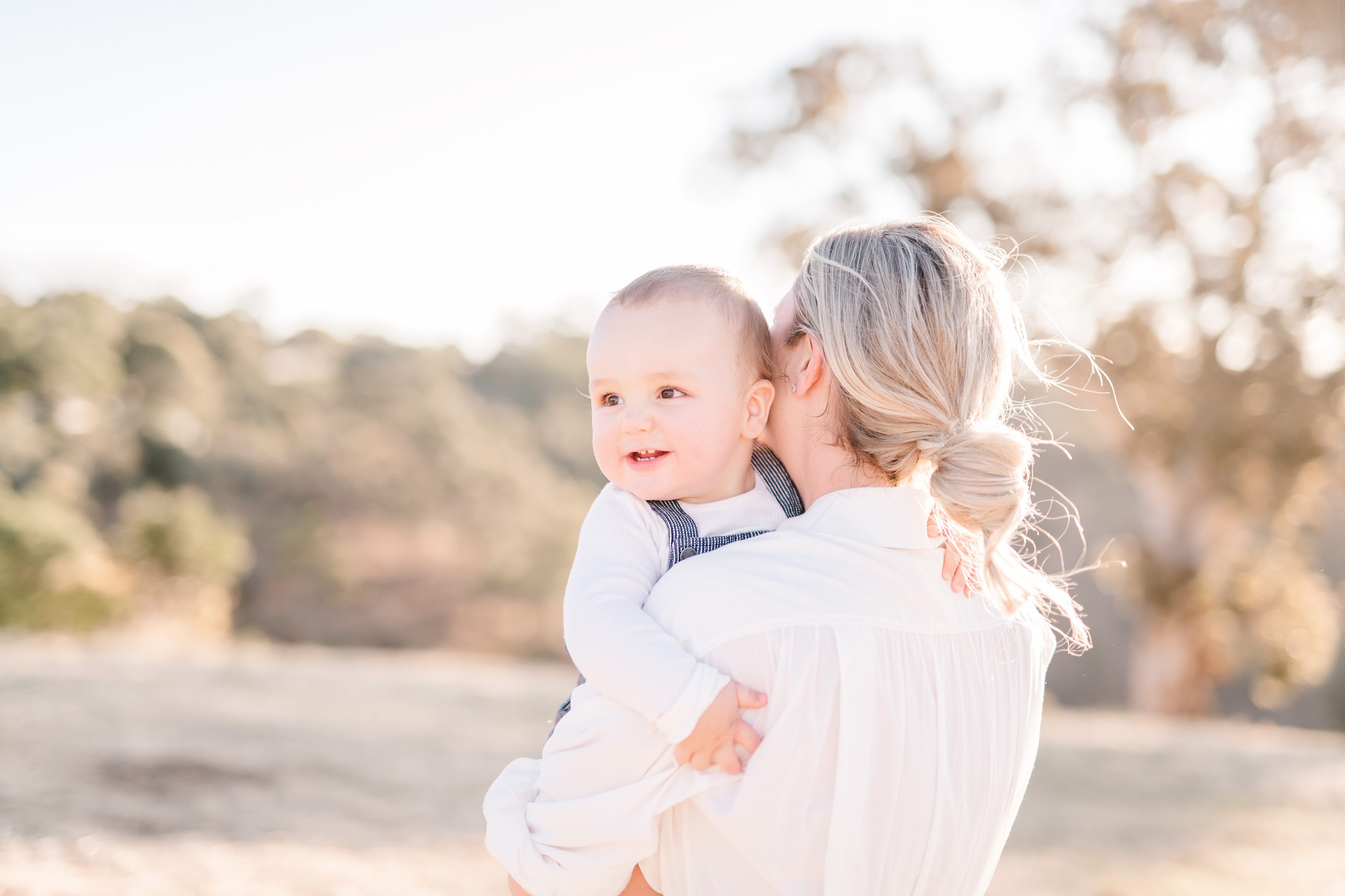 hillside family session,sunkissed family session
