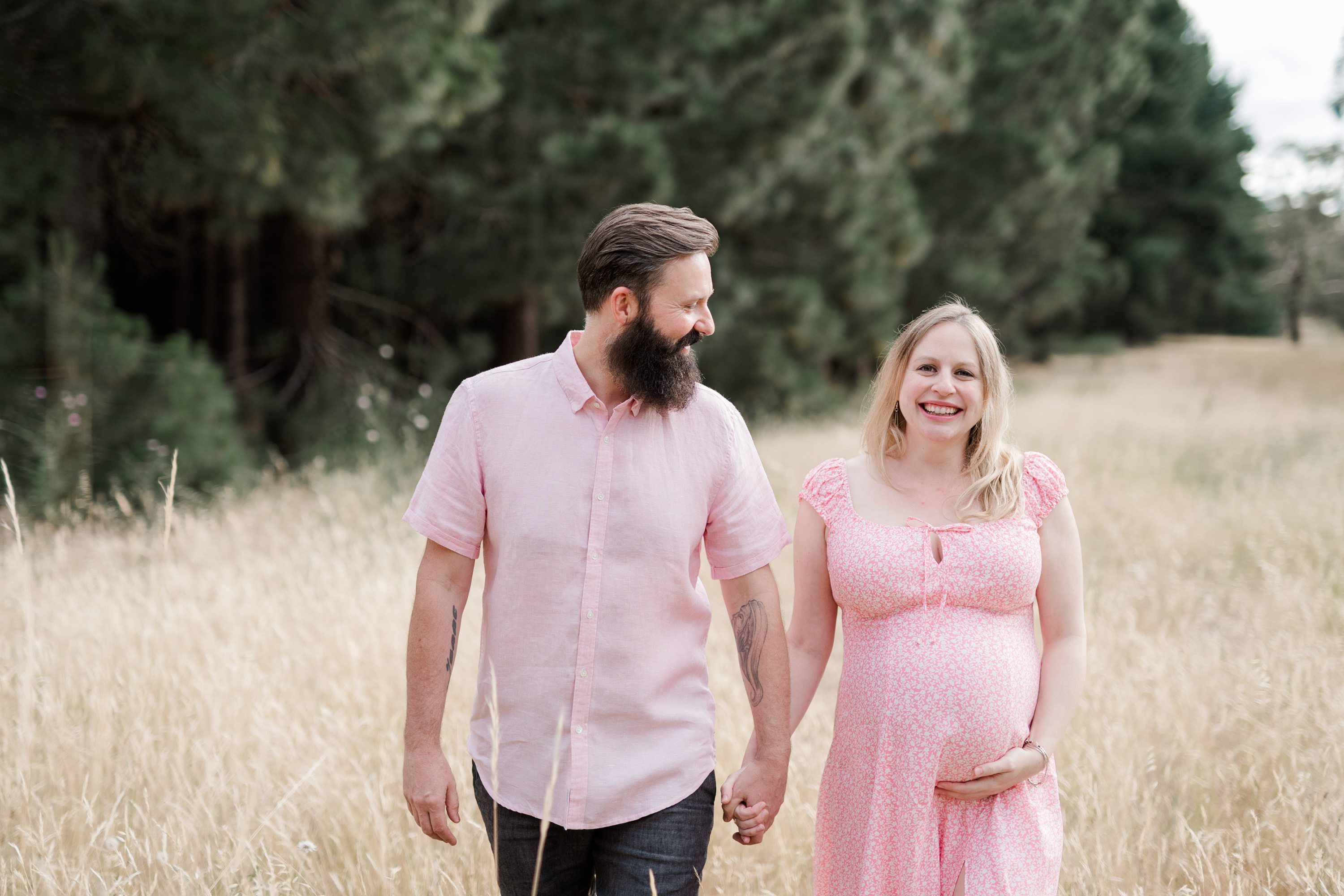 forest maternity session