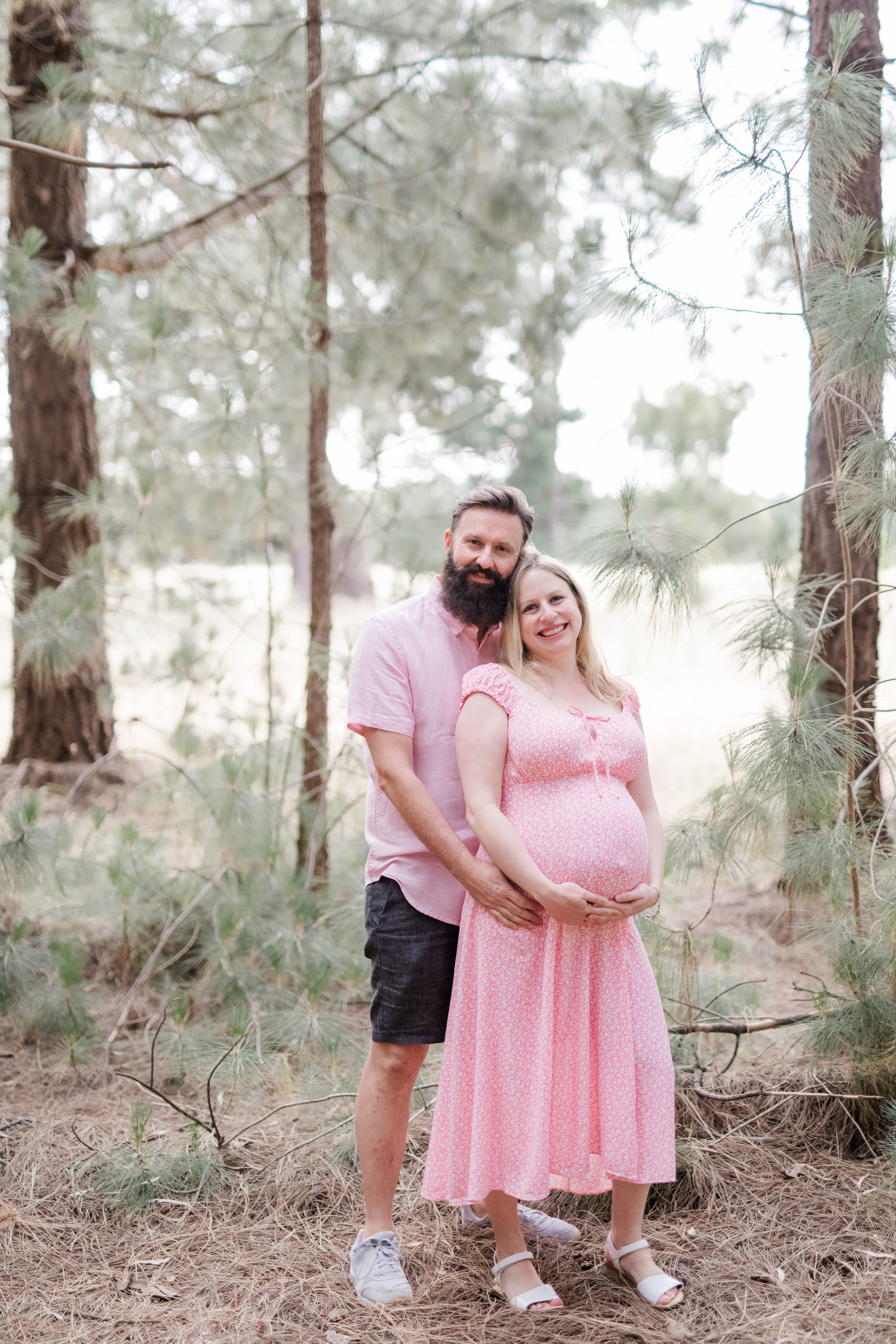 adelaide hills maternity session forest maternity session,