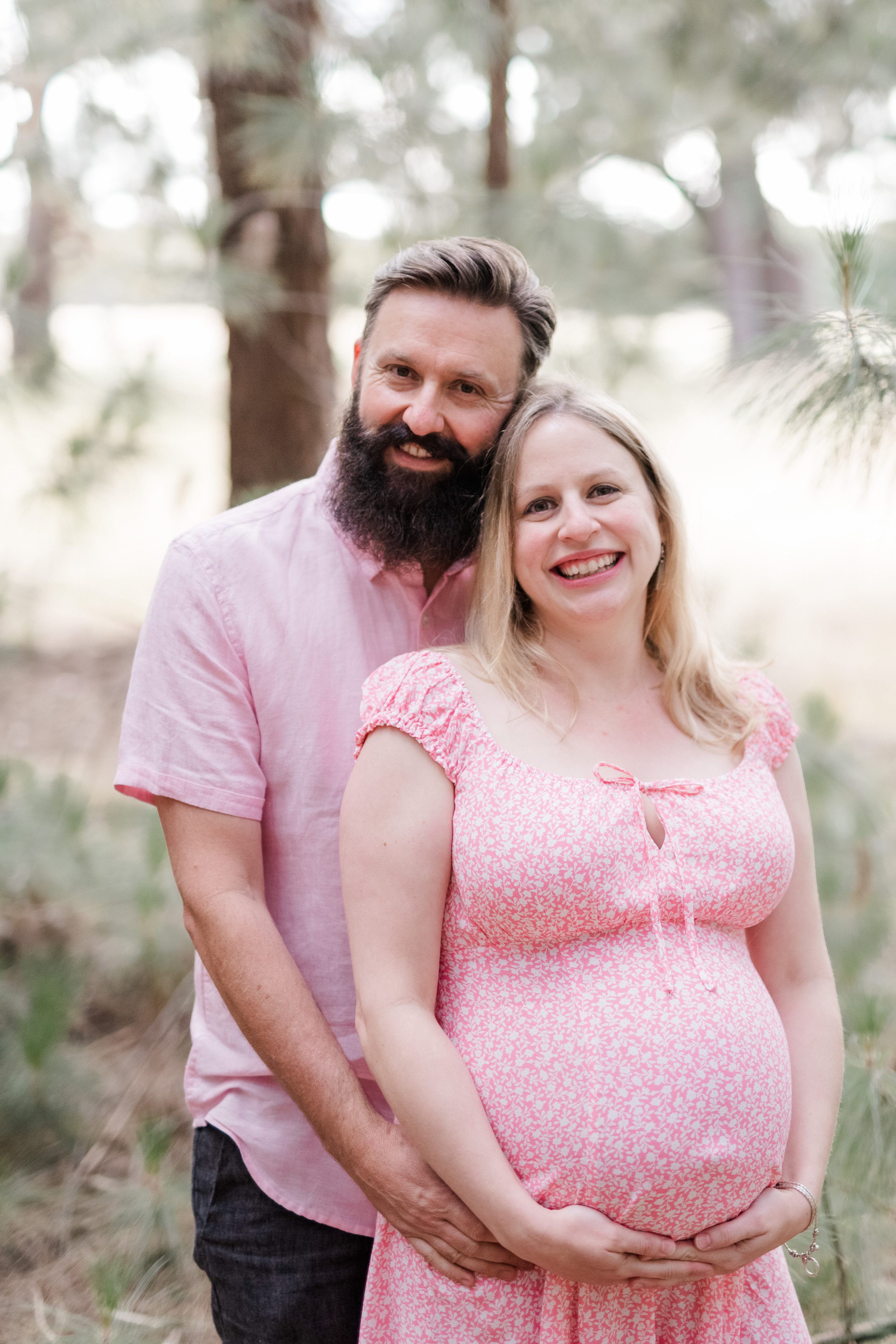 forest maternity session