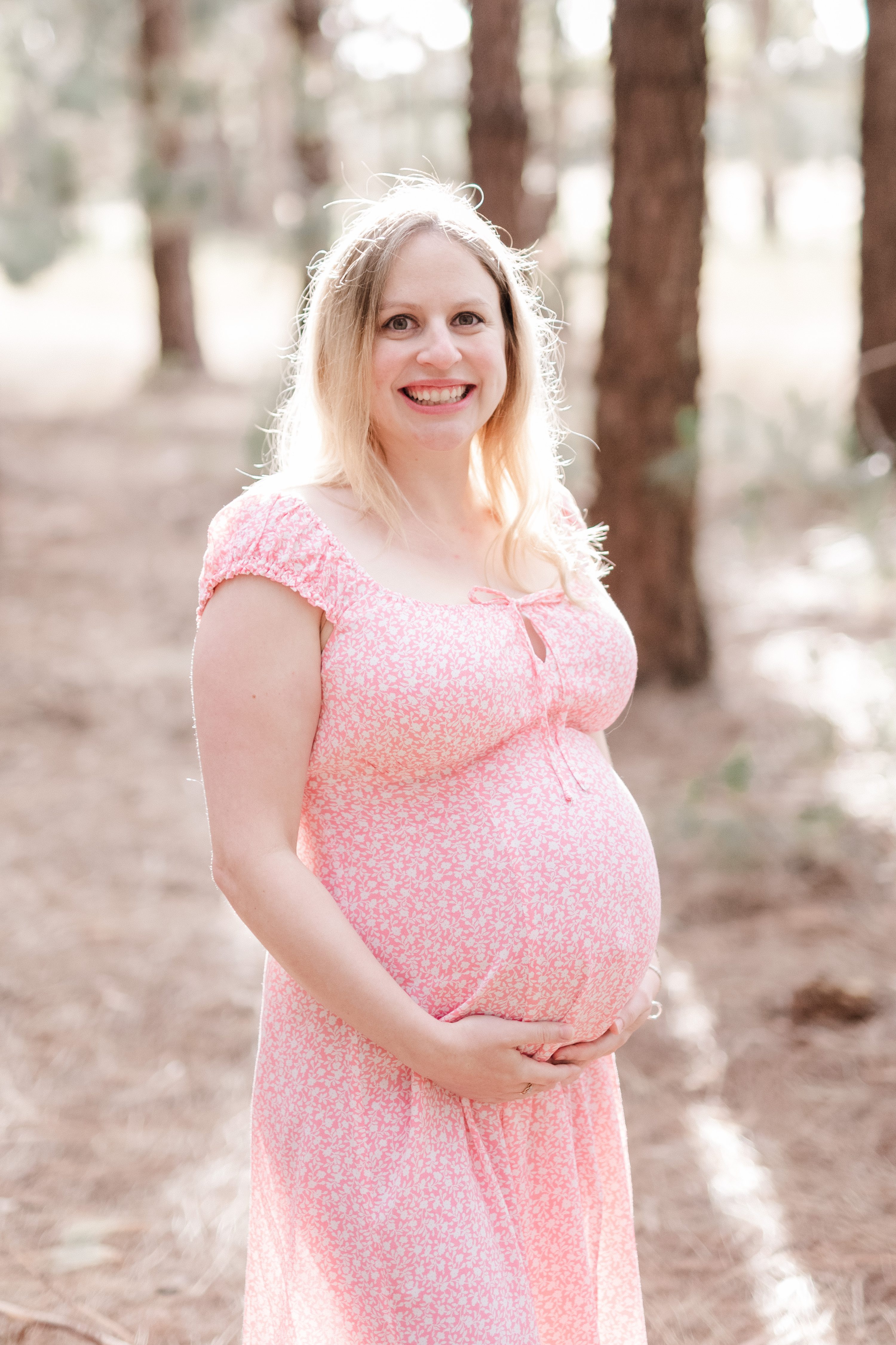adelaide hills maternity session forest maternity session
