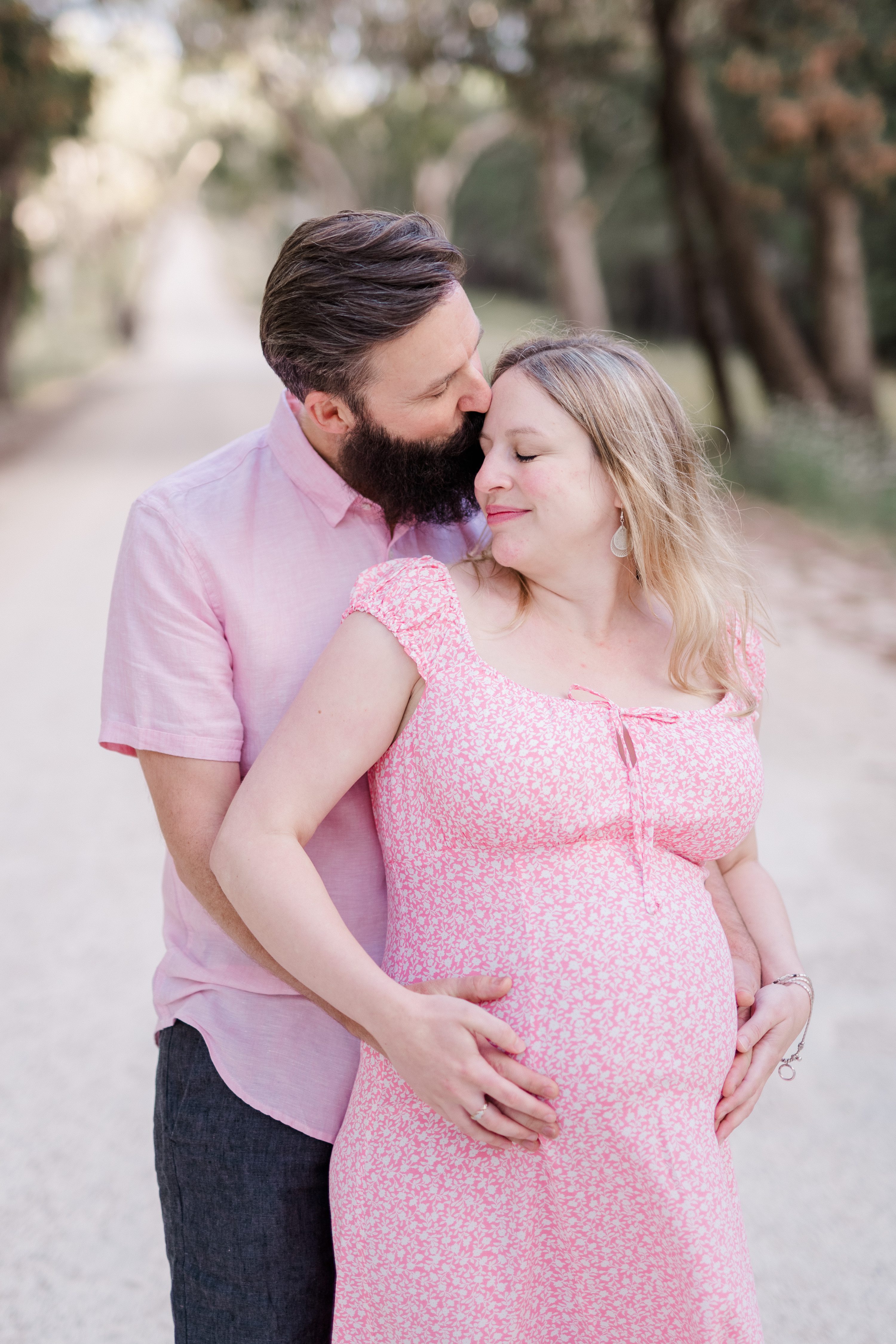 adelaide hills maternity session forest maternity session