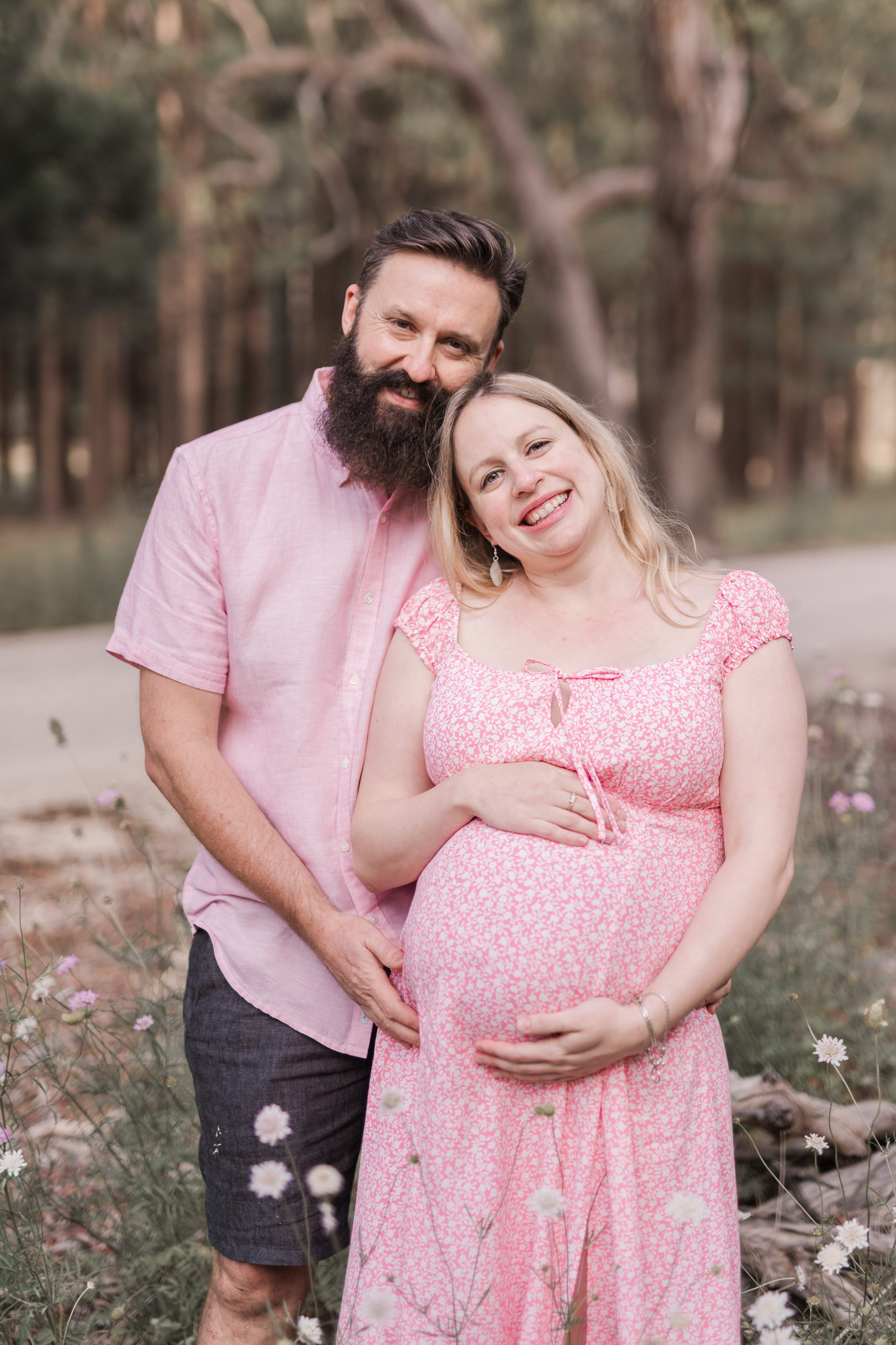 adelaide maternity session,forest maternity session