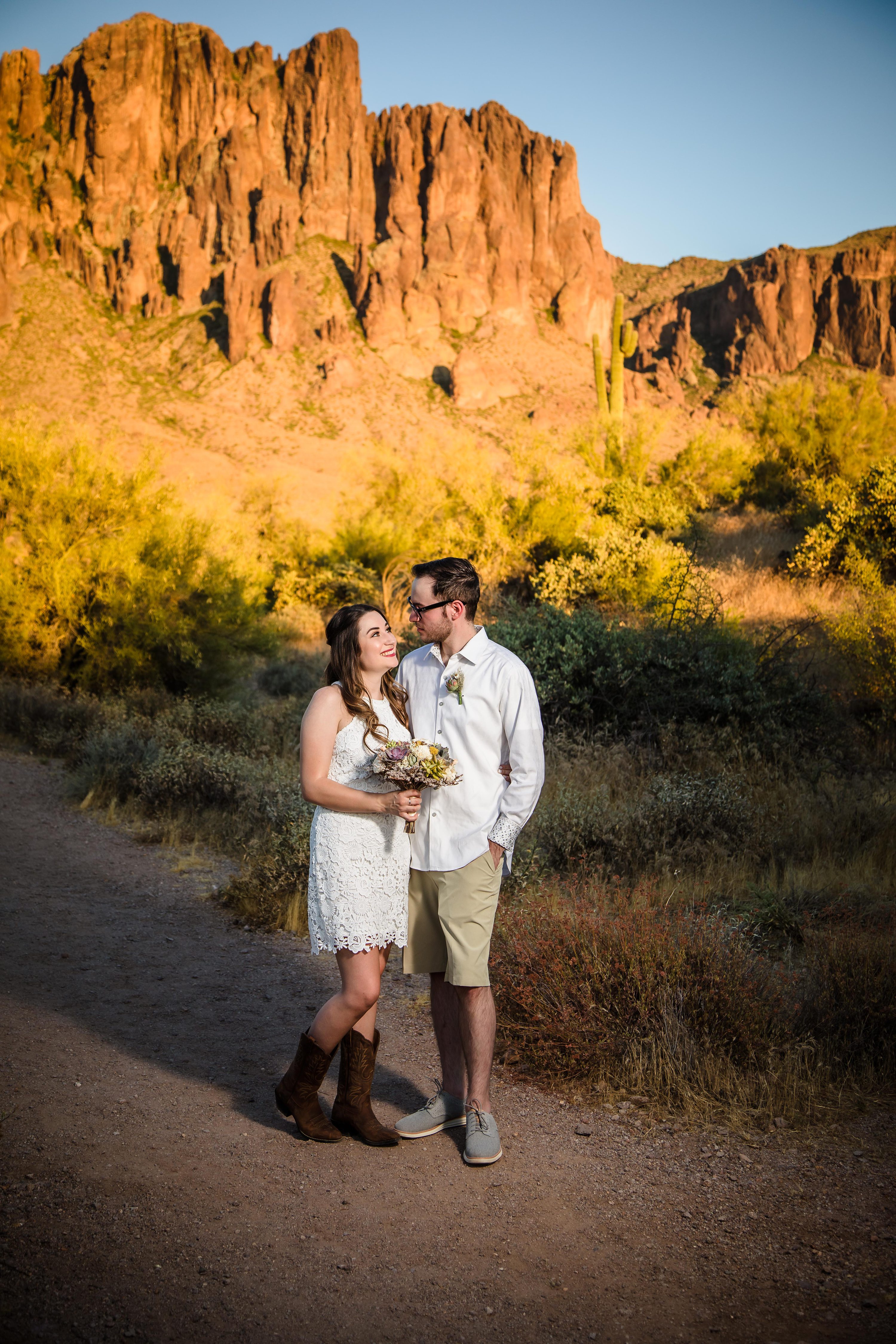 Lost Dutchman State Park Micro Wedding,Arizona Wedding Photography