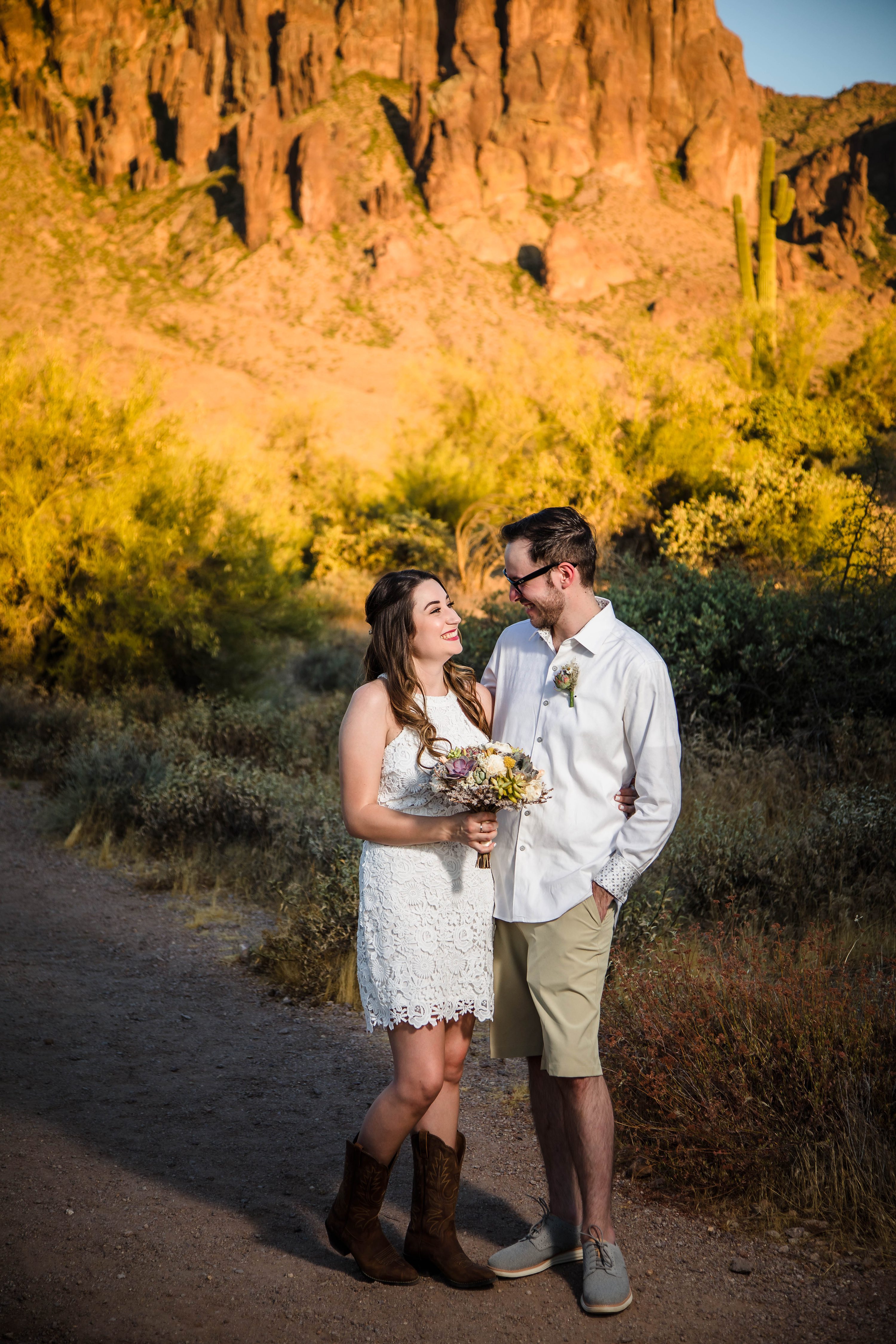 Phoenix Elopement,Lost Dutchman State Park Micro Wedding