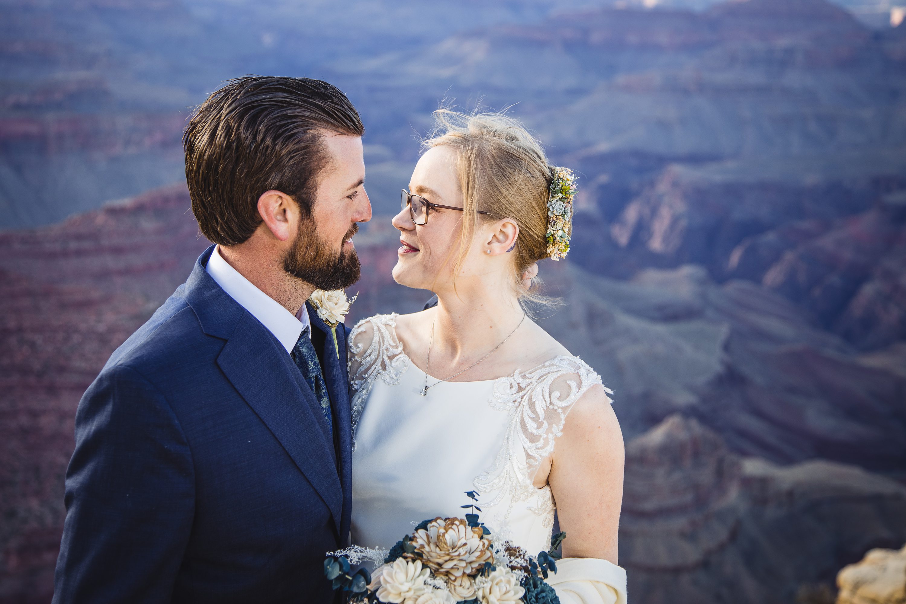 Arizona Elopement,Small Grand Canyon Wedding