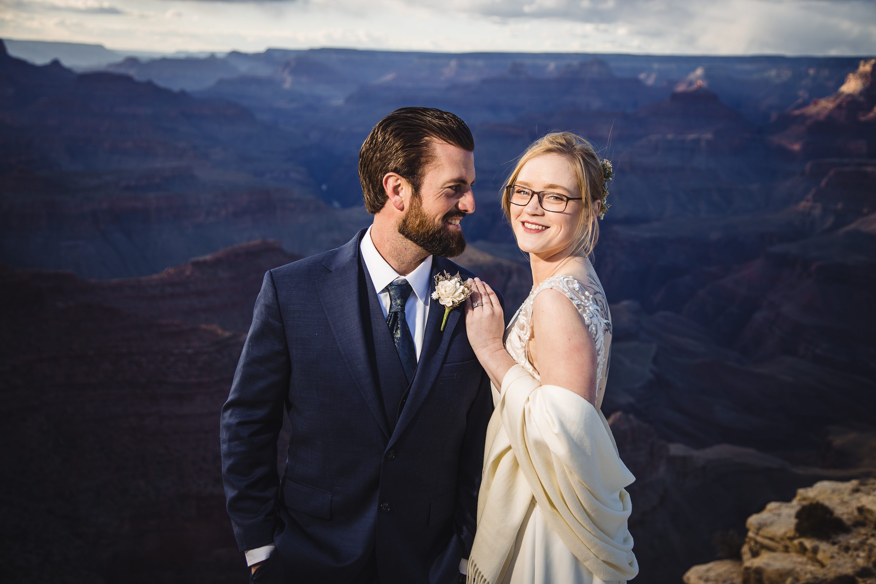 Grand Canyon National Park Elopement,Small Grand Canyon Wedding