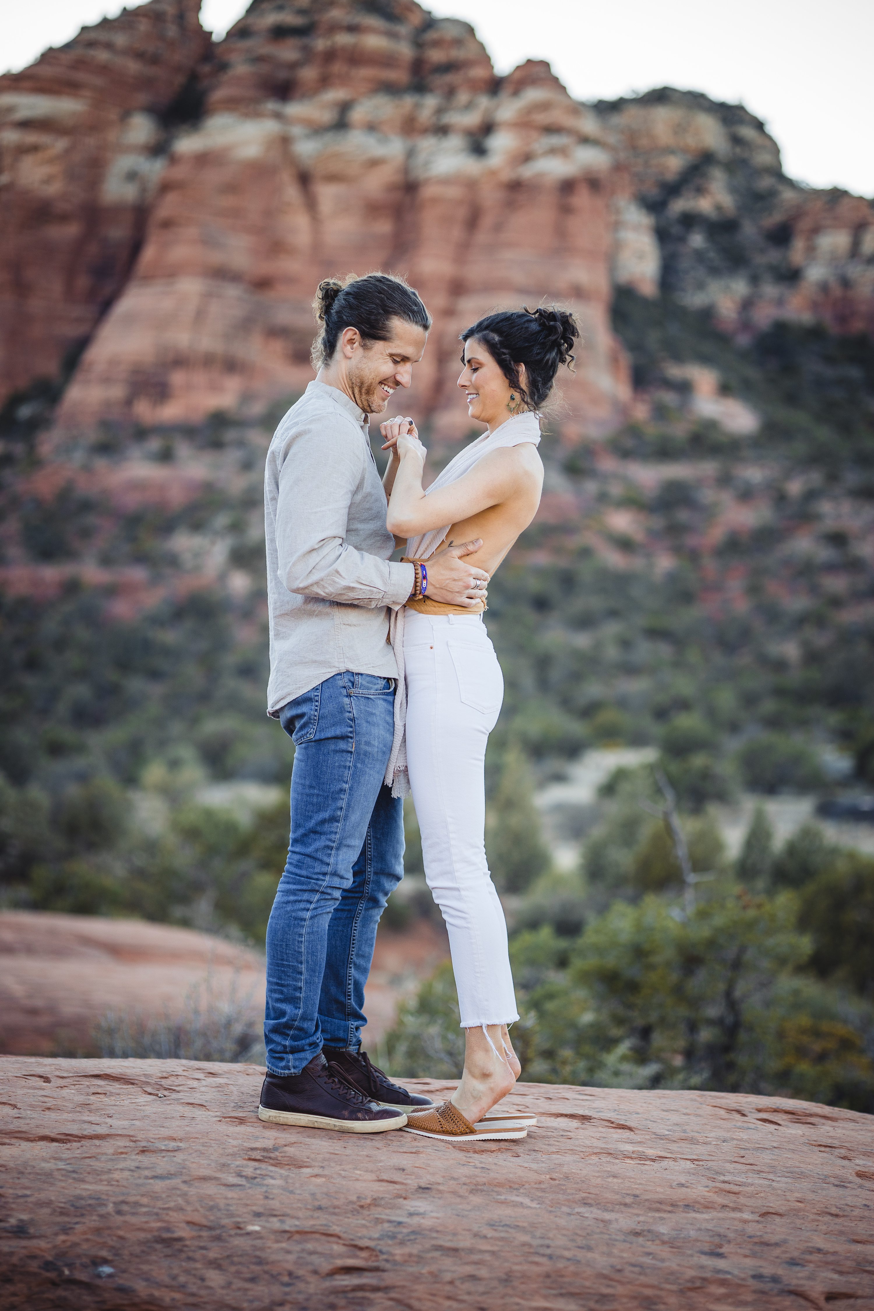 Red Rock Proposal,sedona engagement photography