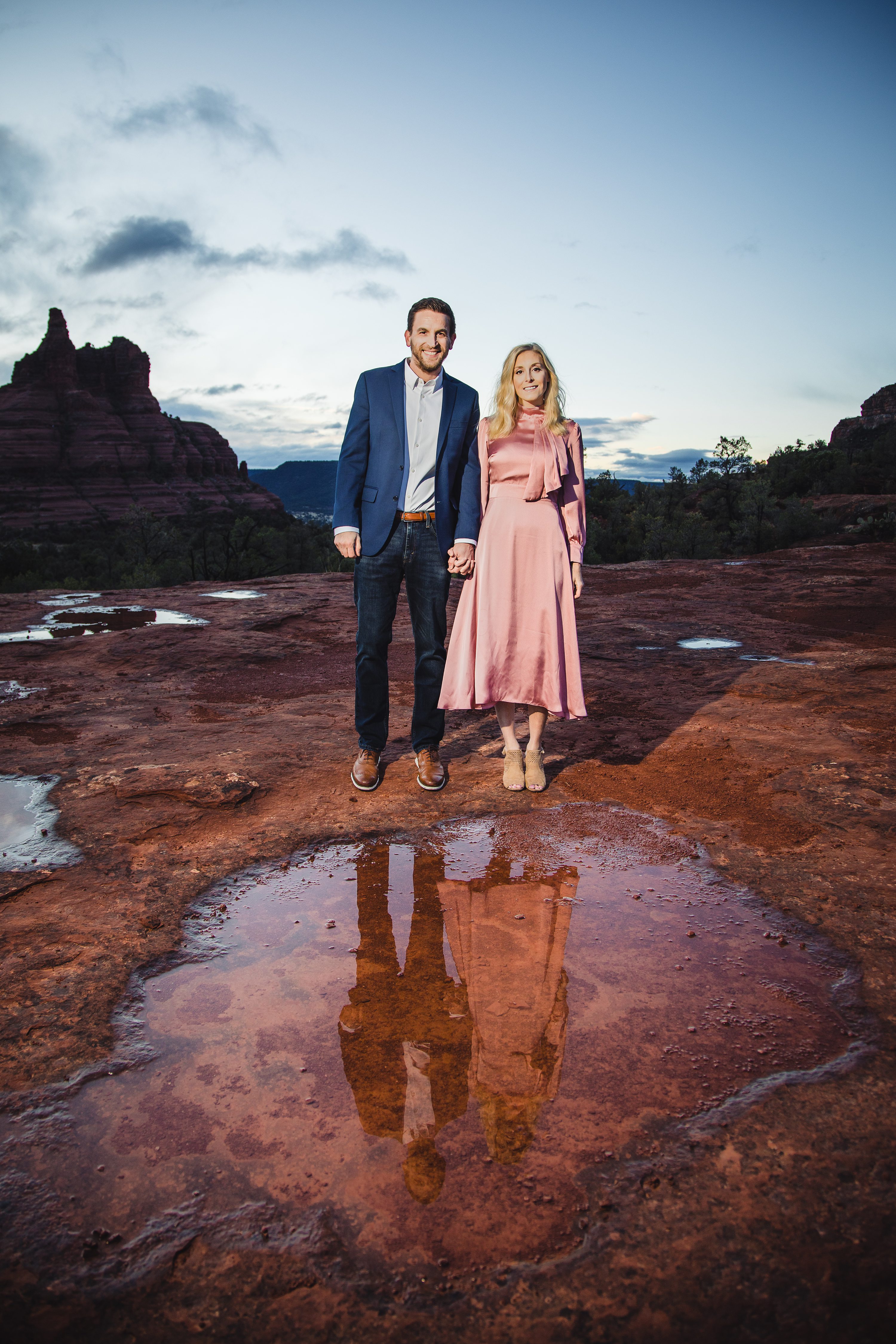 Snowy Sedona Red Rocks Engagement Photography,Sedona Destination Engagement Photography