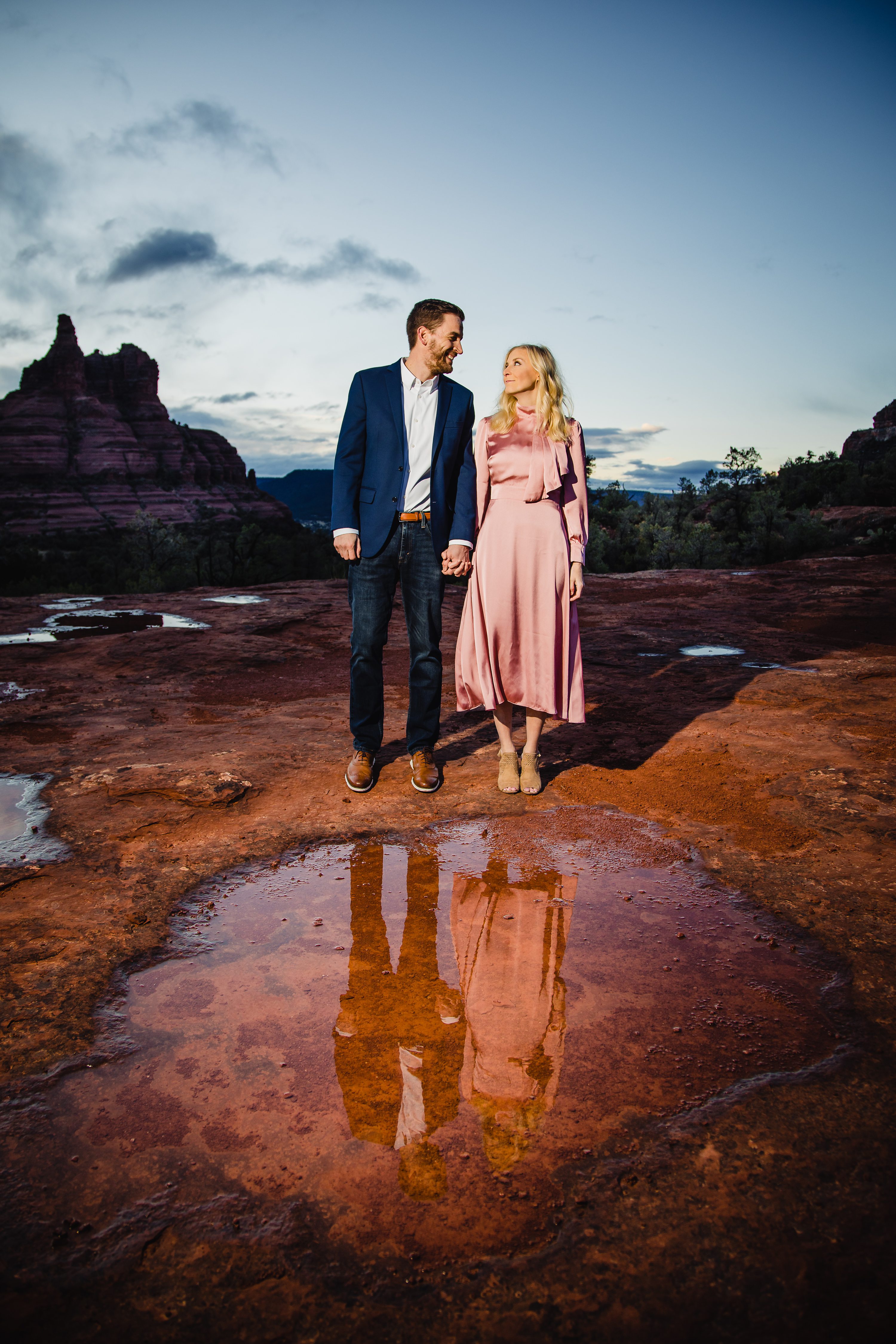 Sedona Engagement Photo session,Snowy Sedona Red Rocks Engagement Photography