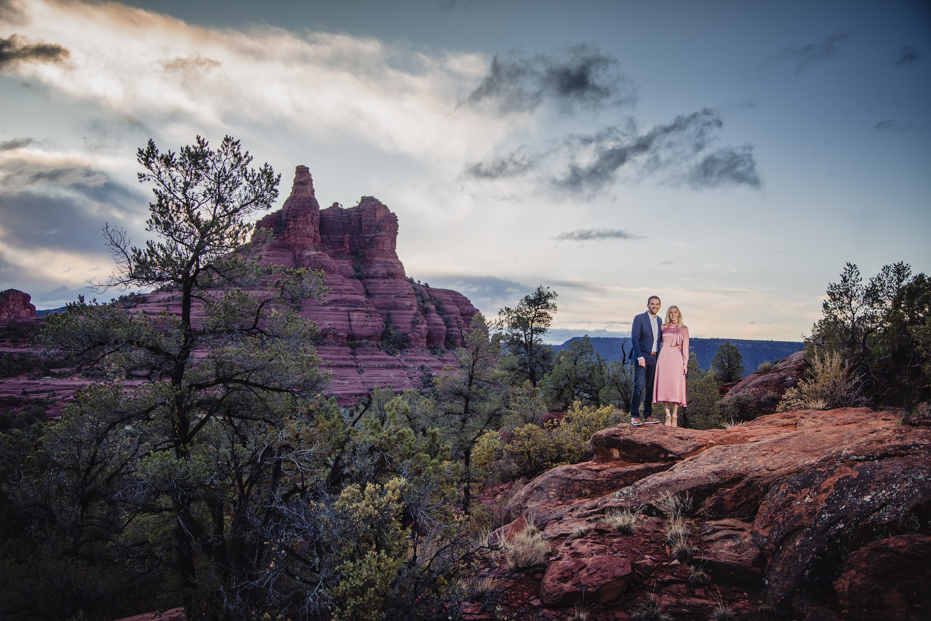 Snowy Sedona Red Rocks Engagement Photography,Sedona Engagement Photo session