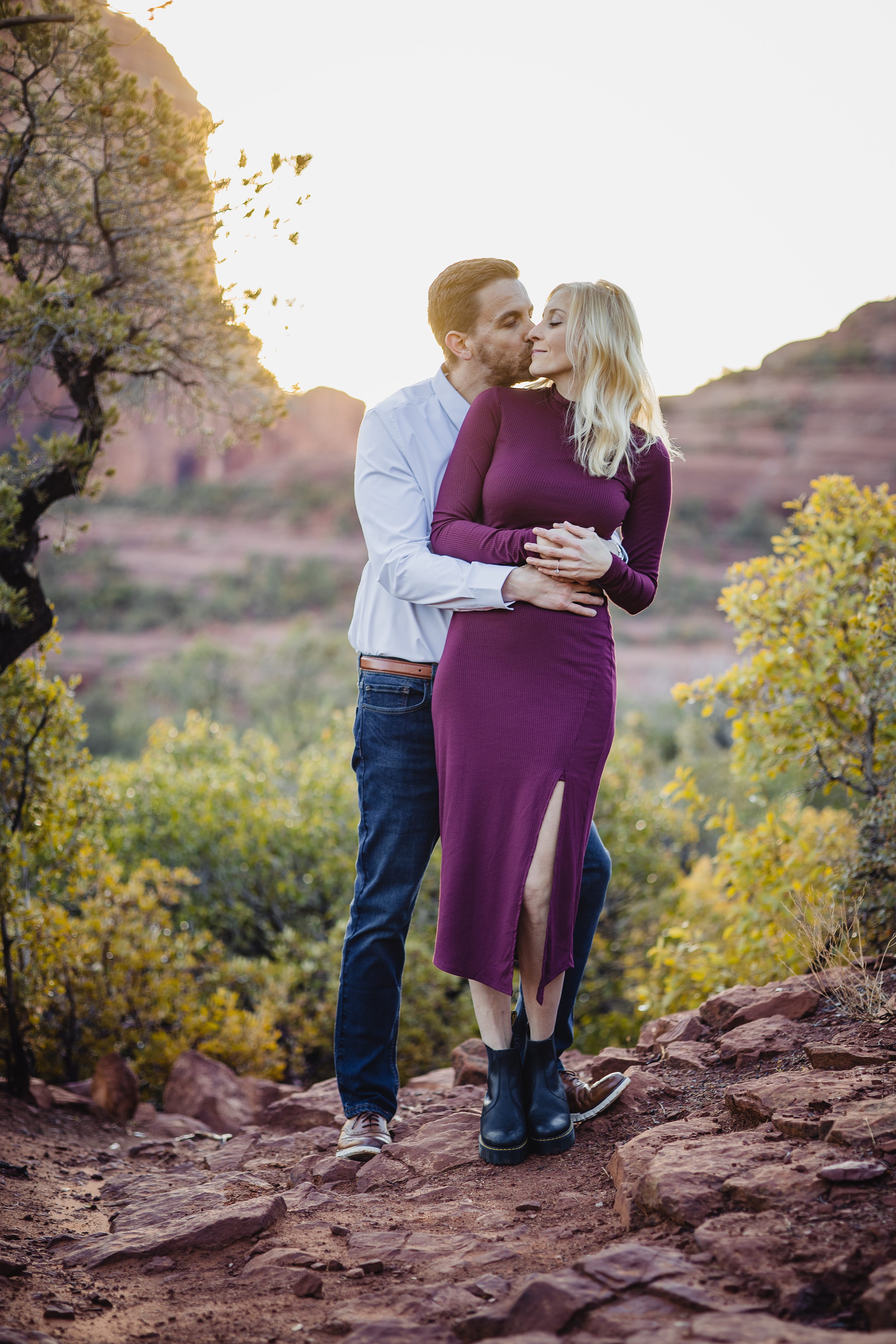 Sedona Engagement Photography,Sedona Sunrise Engagement Session