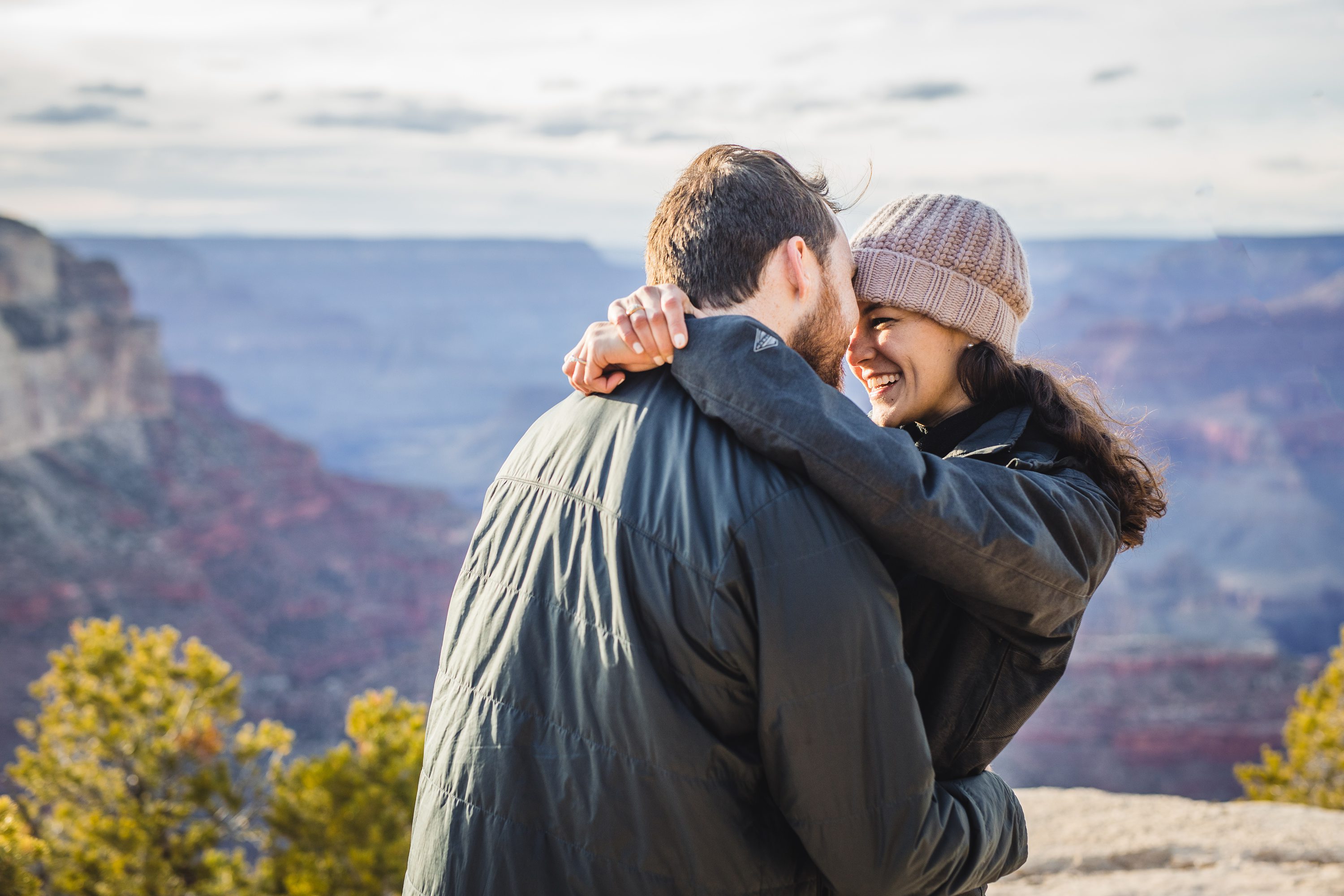 Grand Canyon Surprise Proposal Photography,Grand Canyon Engagement Photographer