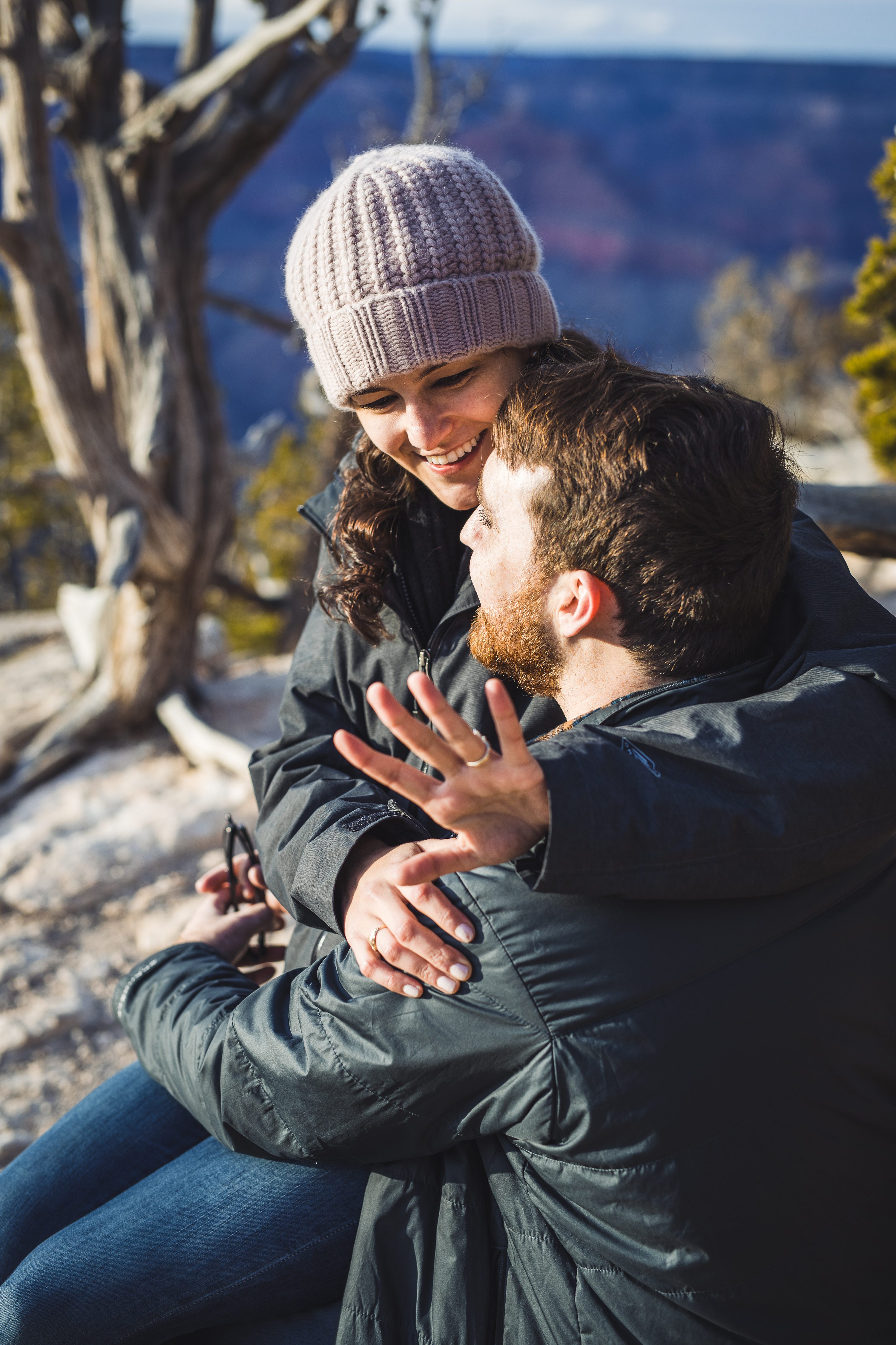 Grand Canyon Engagement,Grand Canyon Proposal Photo Shoot