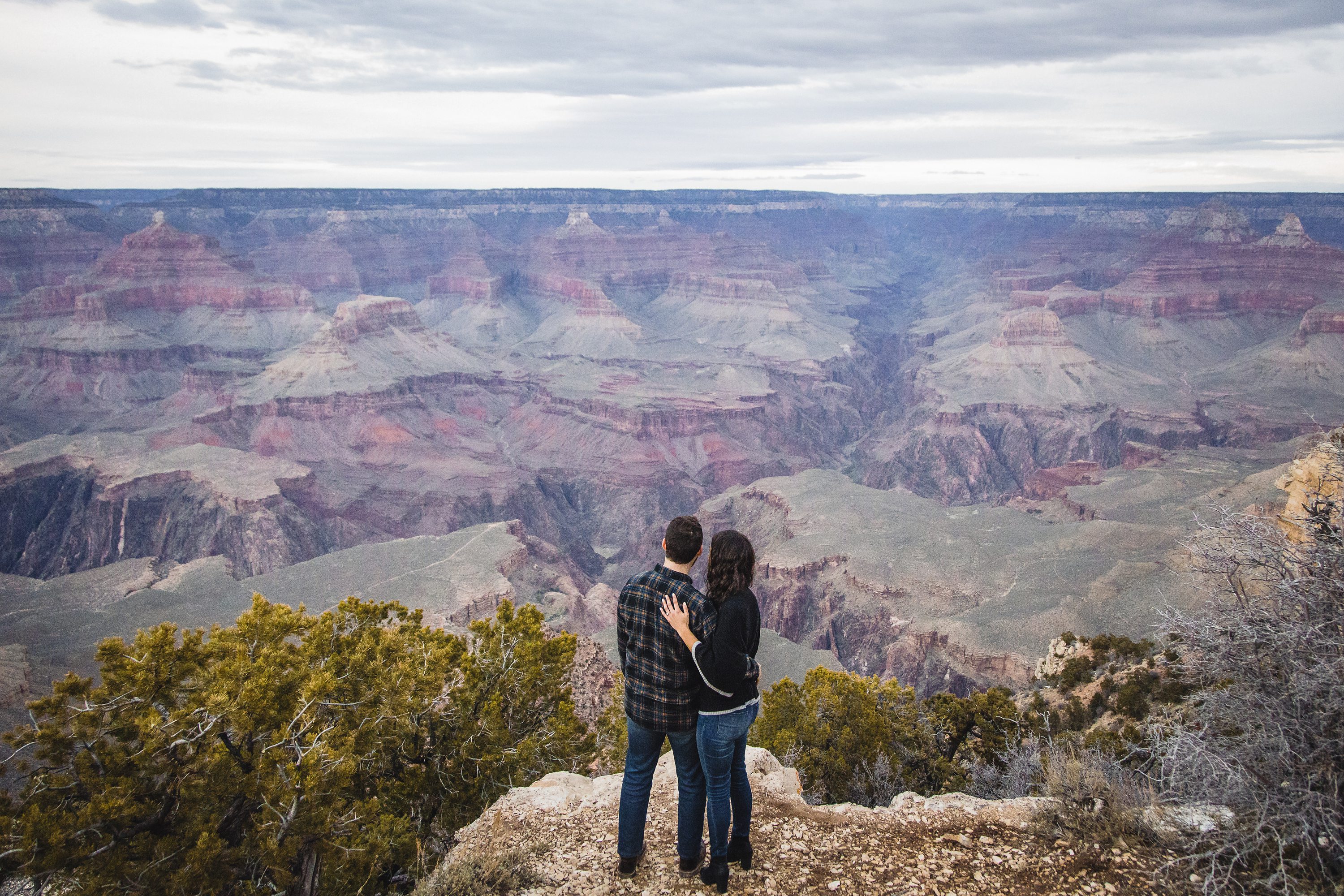 Grand Canyon Surprise Proposal,Grand Canyon Engagement