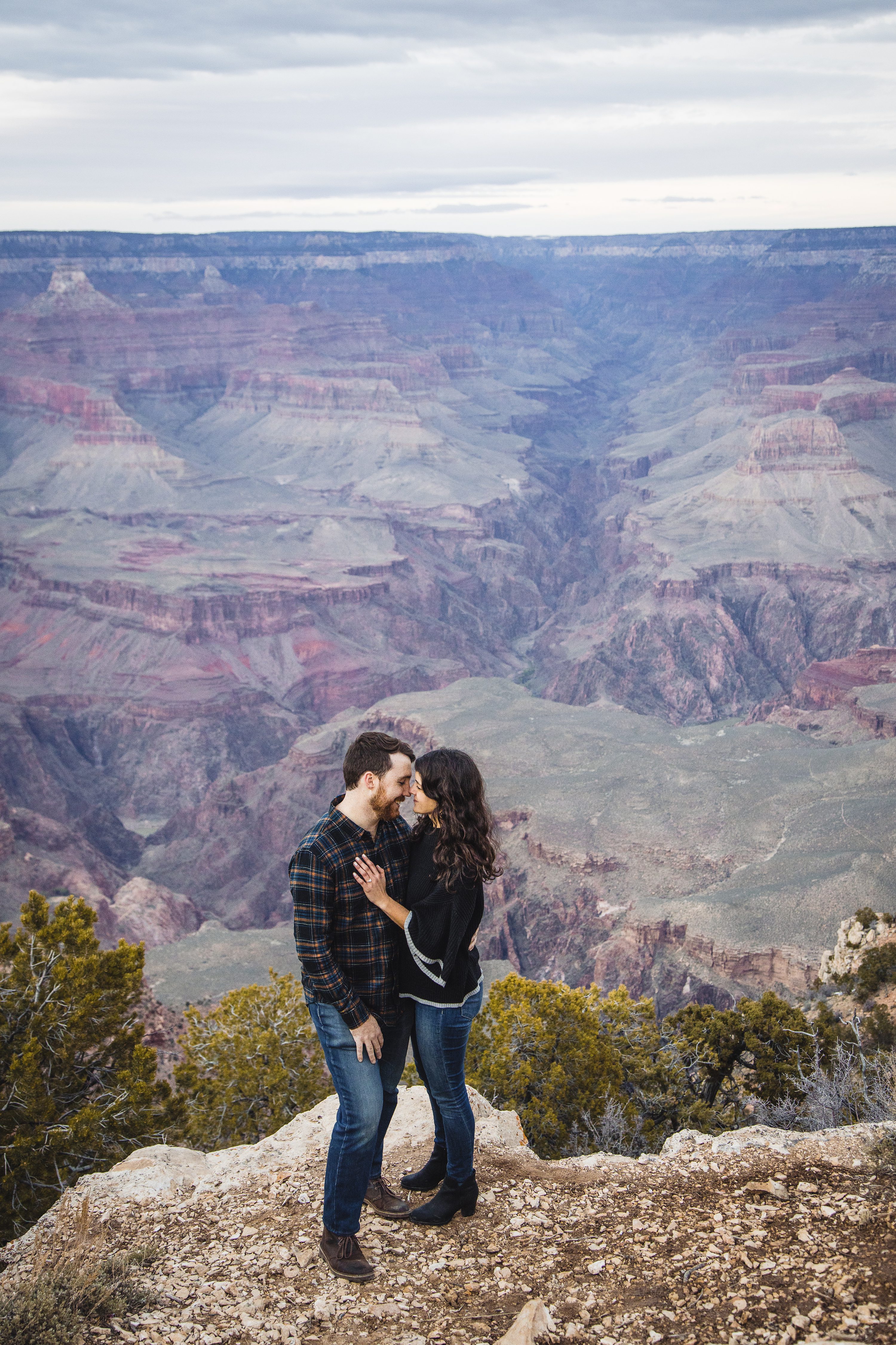 Grand Canyon Engagement Photography Session,Grand Canyon Surprise Proposal